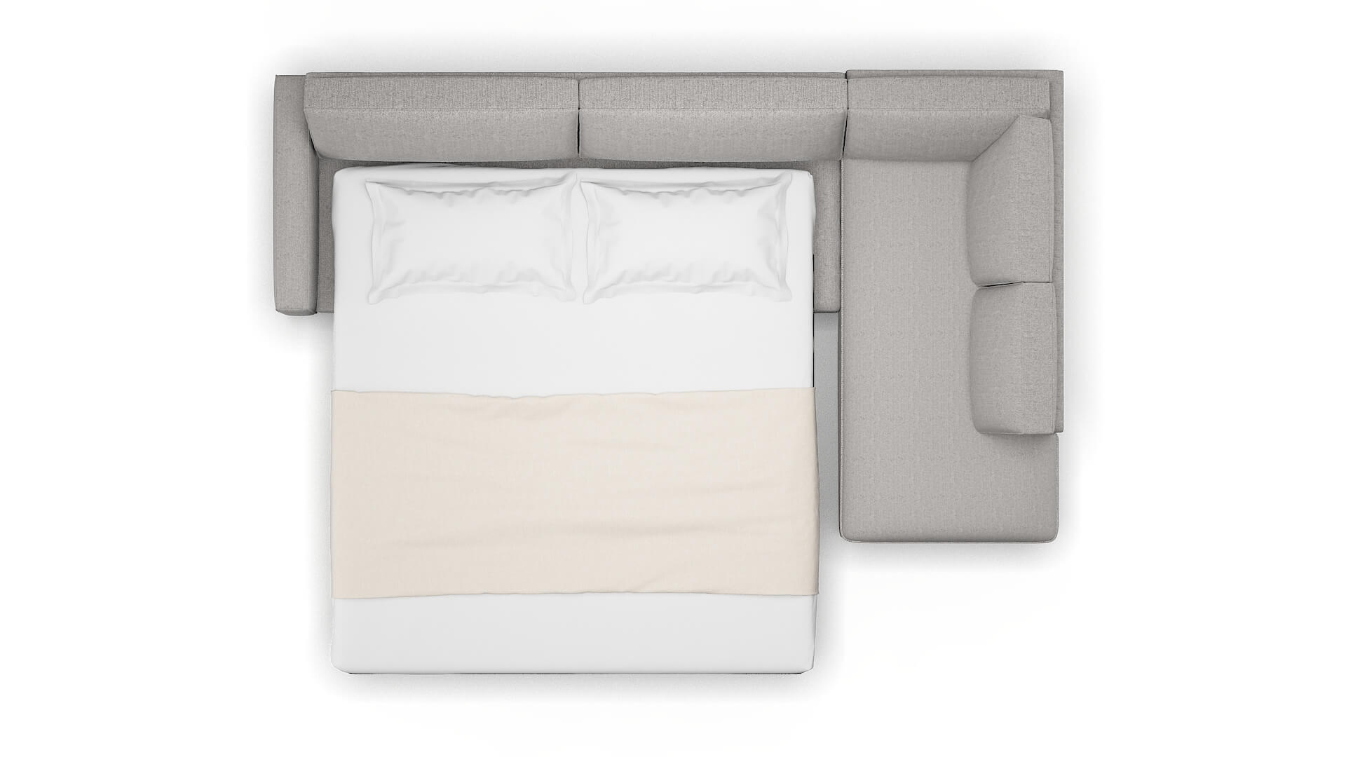 Alton Sasha Silver Panel Sleeper Espresso legs 3