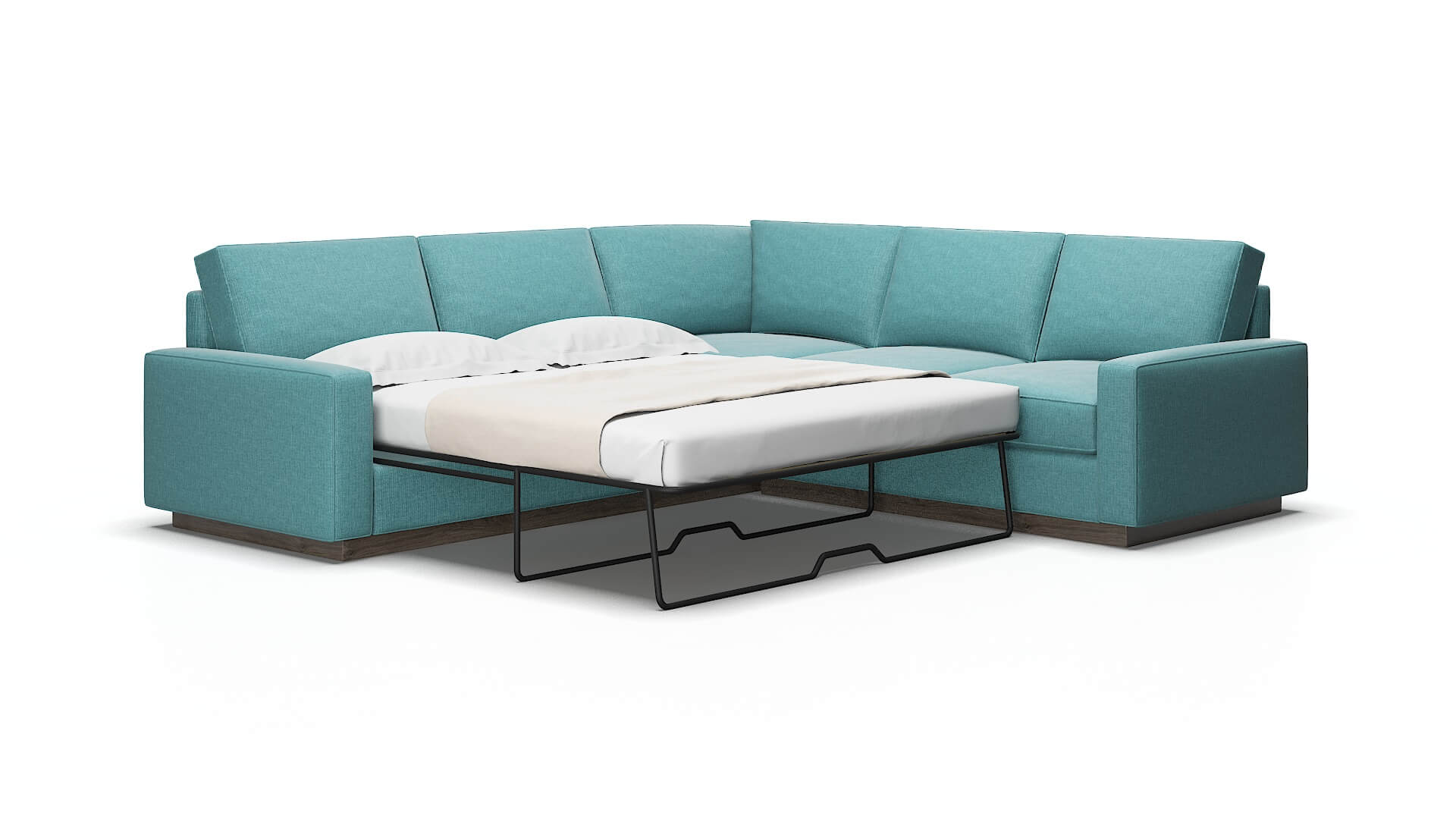 Alton Simplex Aquavita Sectional Sleeper Espresso legs 2