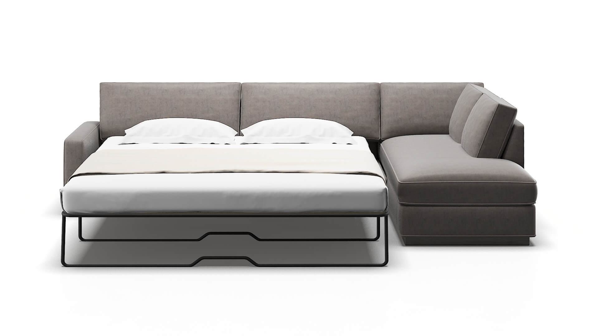 Alton Suave Slate Panel Sleeper Espresso legs 1