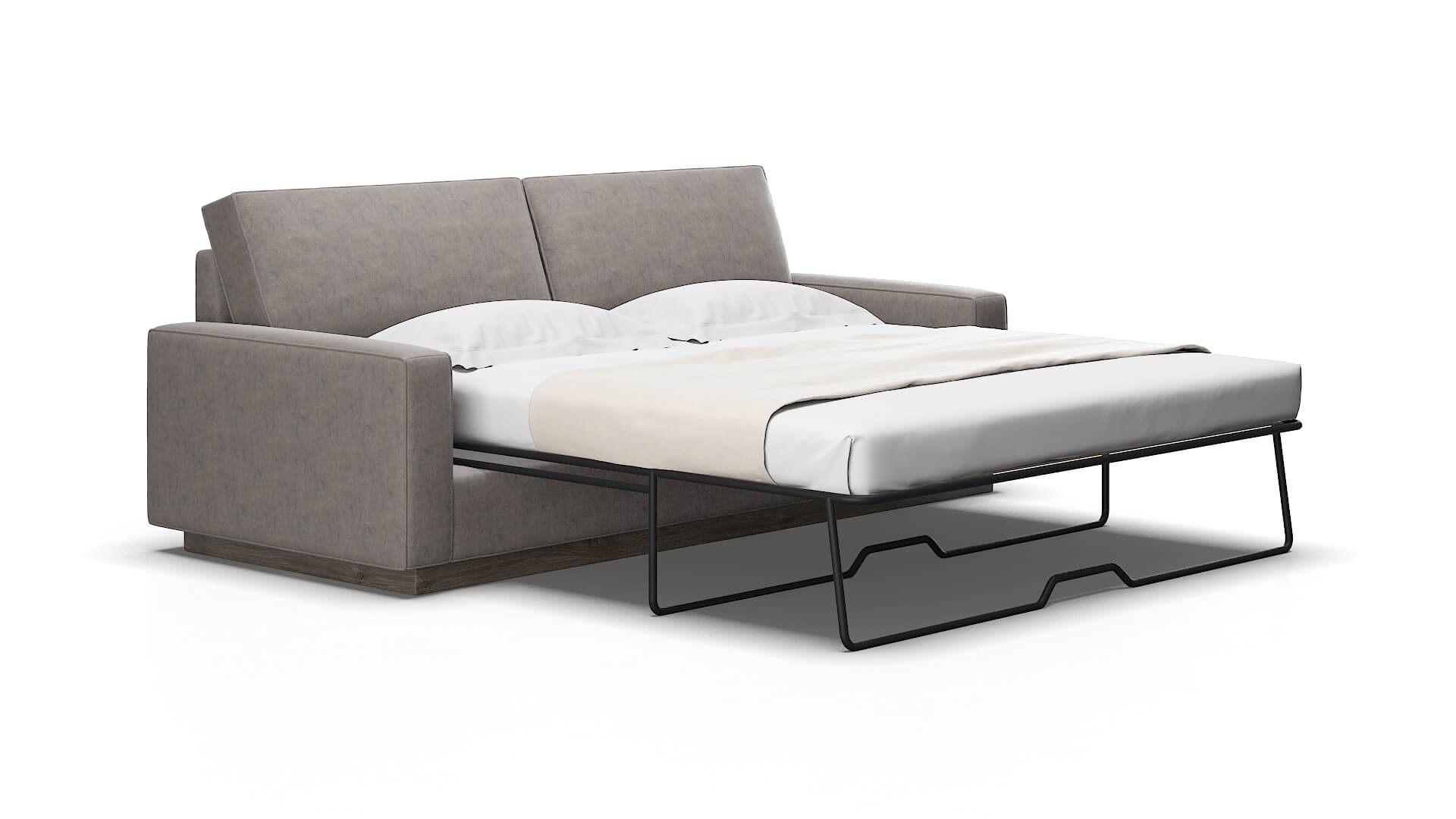 Alton Suave slate Sofa sleeper Espresso Legs  2