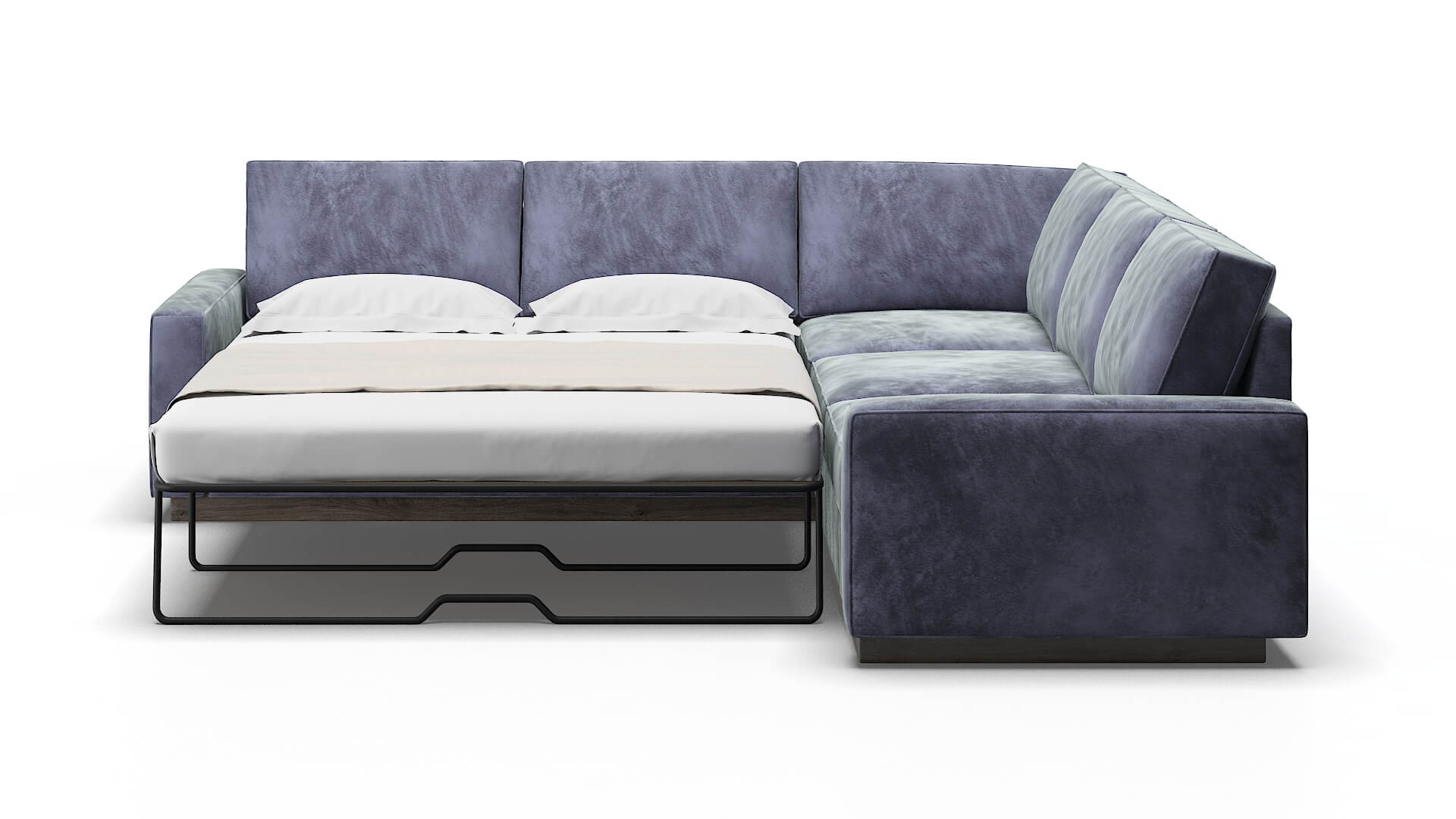 Alton Terrain Dusk Sectional Sleeper Espresso legs 1