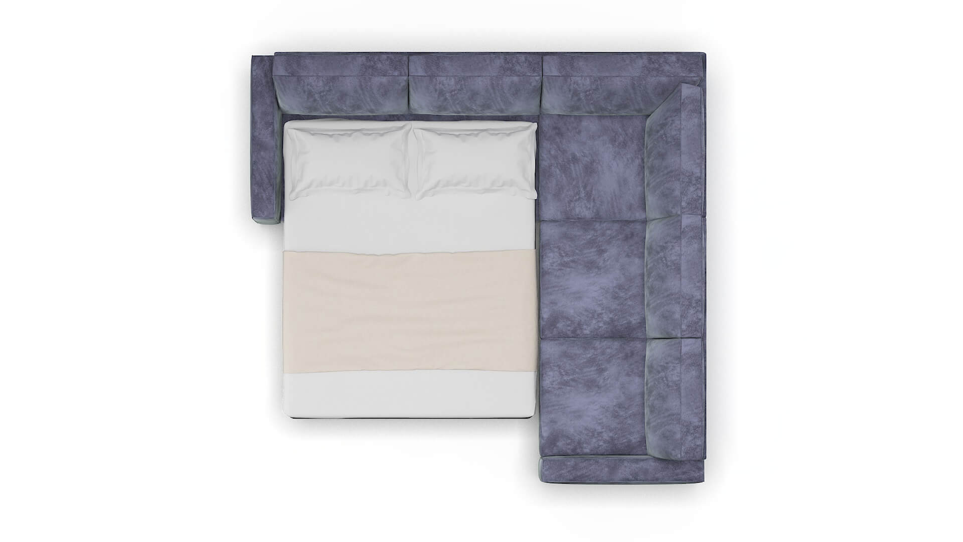 Alton Terrain Dusk Sectional Sleeper Espresso legs 3