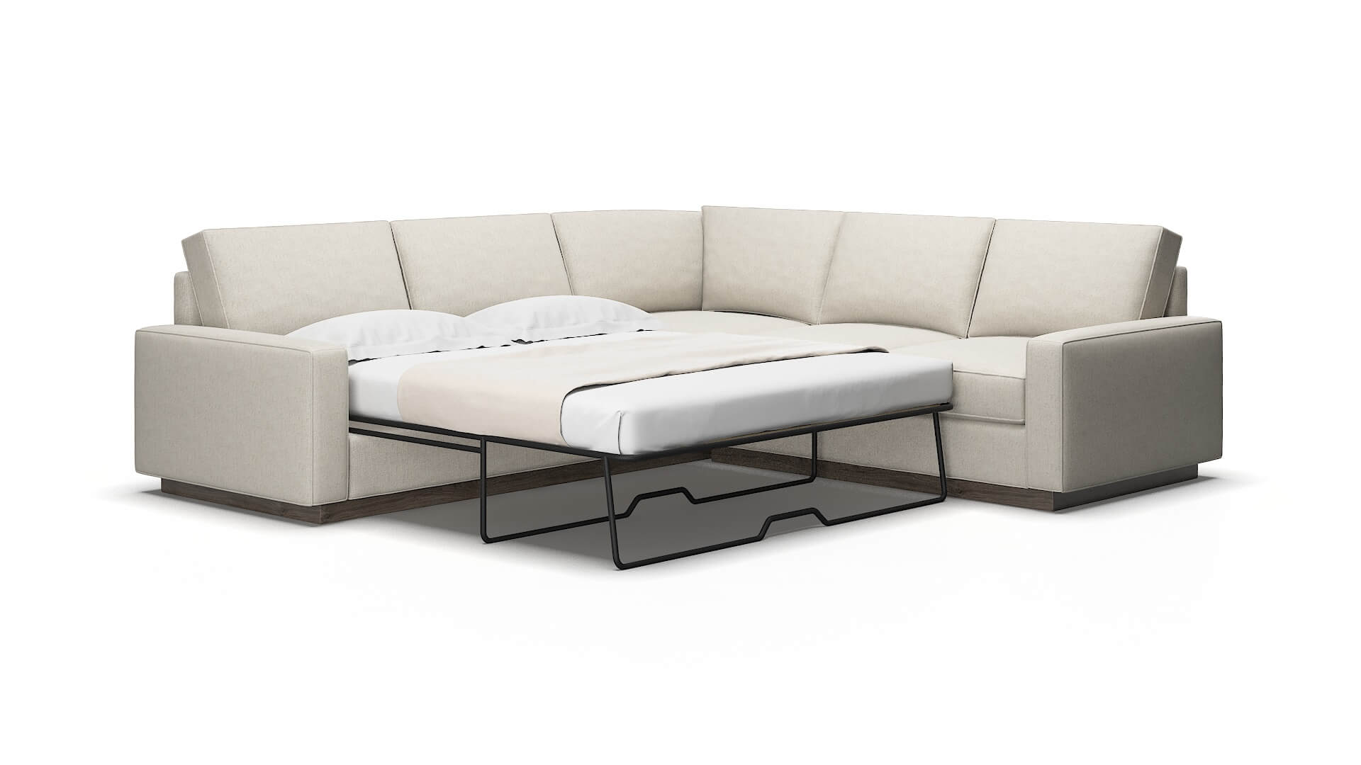 Alton Terrain natural Sectional sleeper Espresso Legs  2