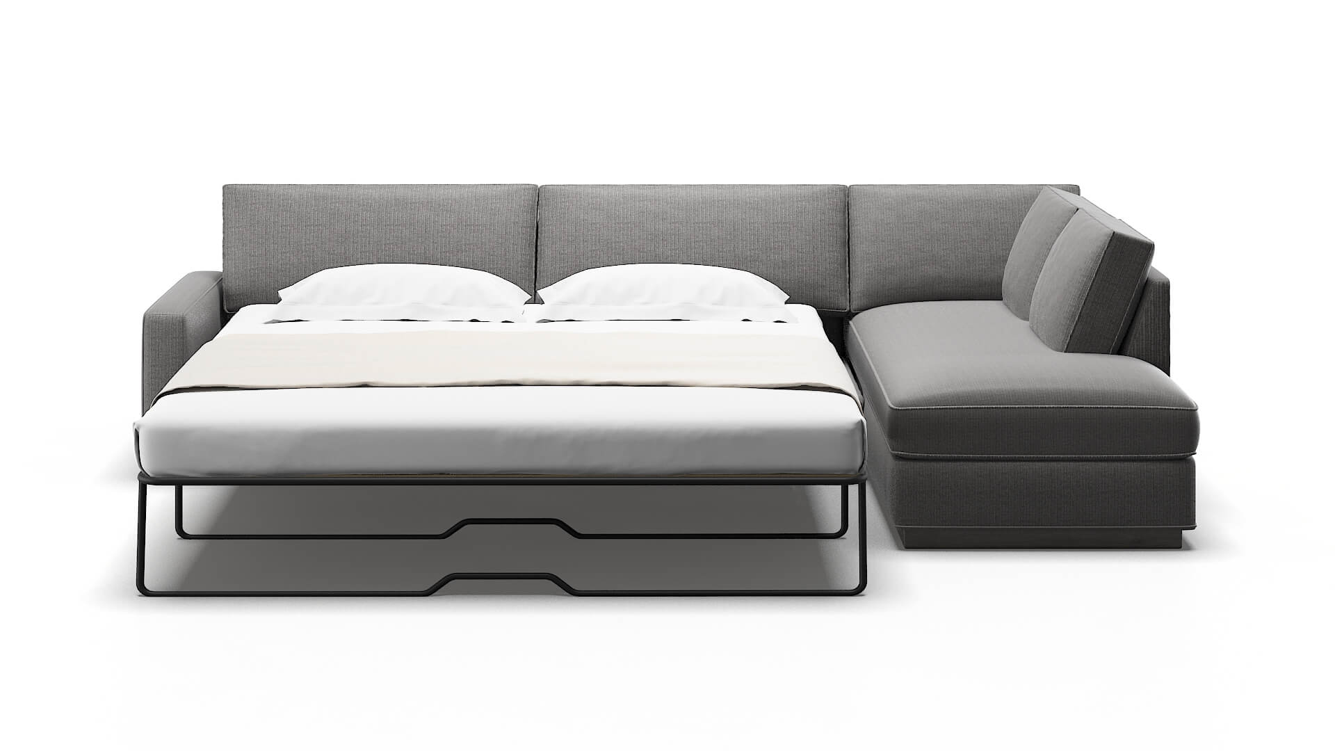 Alton Terrain Oatmeal Panel Sleeper Espresso legs 1