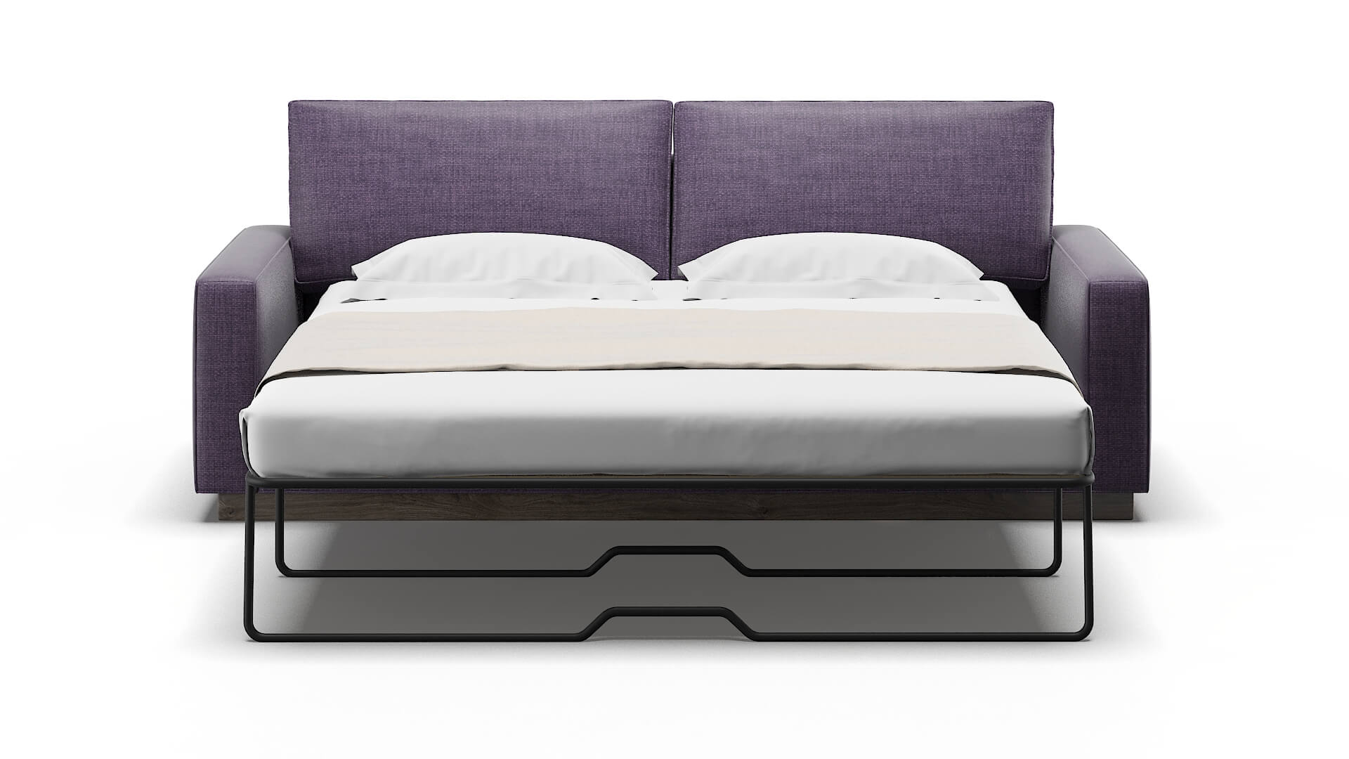 Alton Tess Blackberry Sofa Sleeper Espresso legs 1