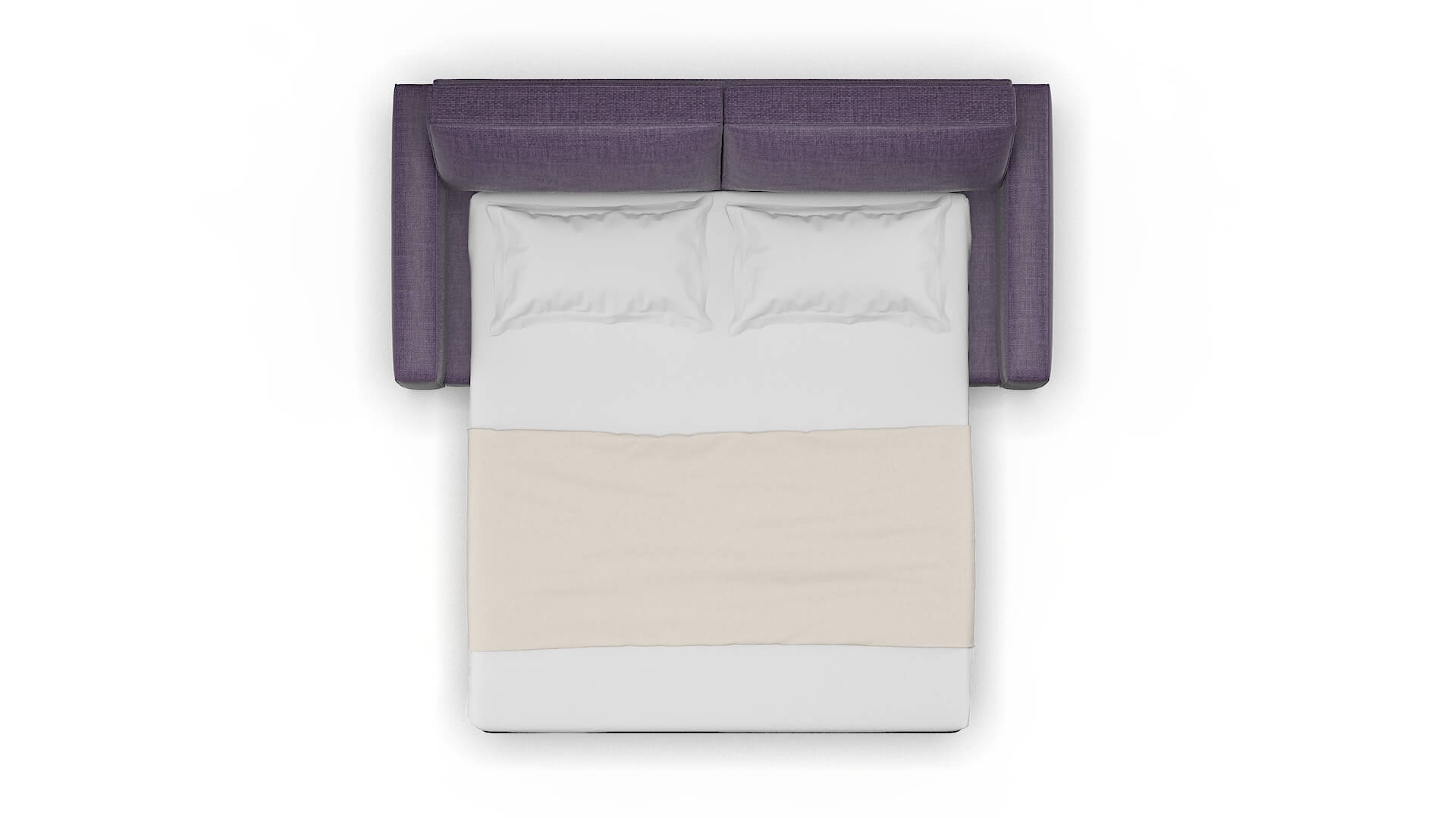 Alton Tess Blackberry Sofa Sleeper Espresso legs 3