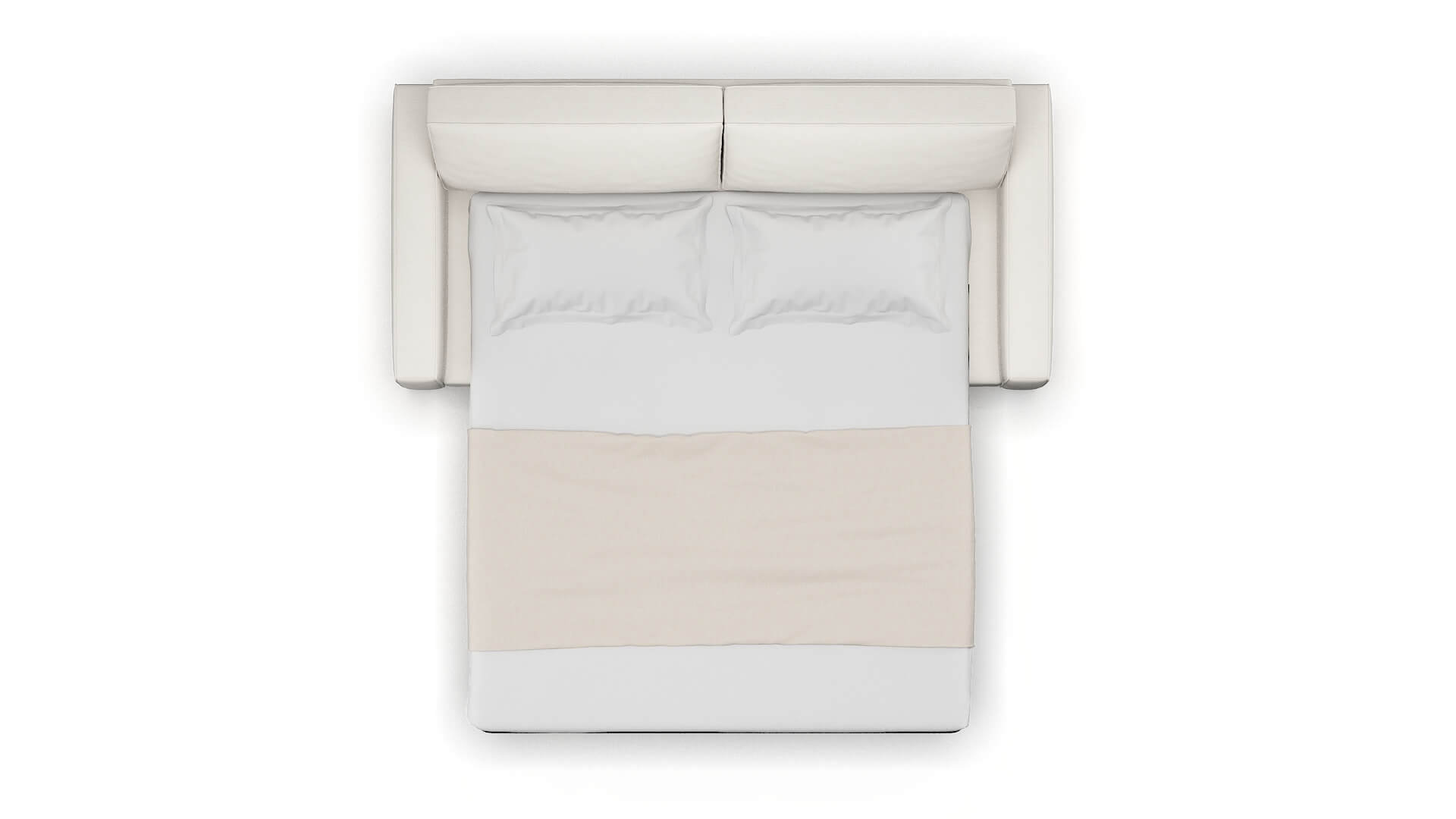 Alton Venice Eggshell Sofa Sleeper Espresso legs 3