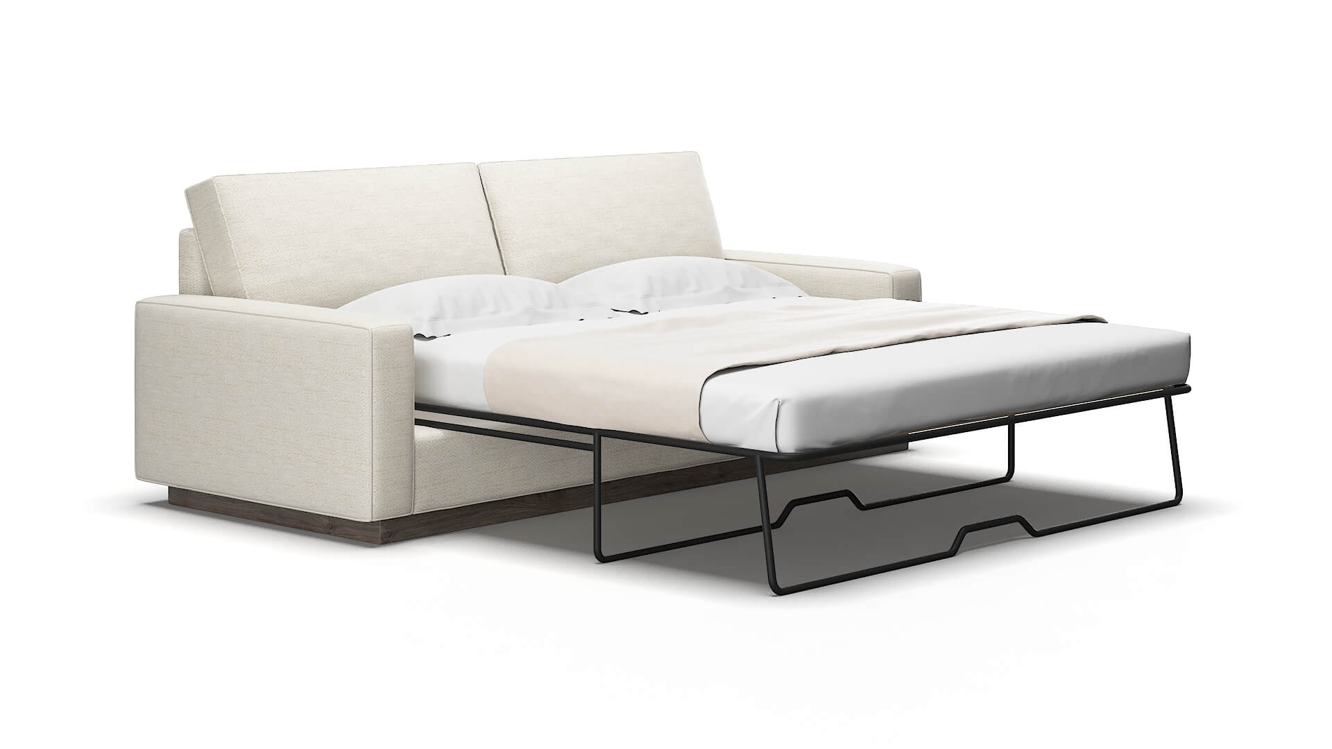 Alton Venus Cream Sofa Sleeper Espresso legs 2