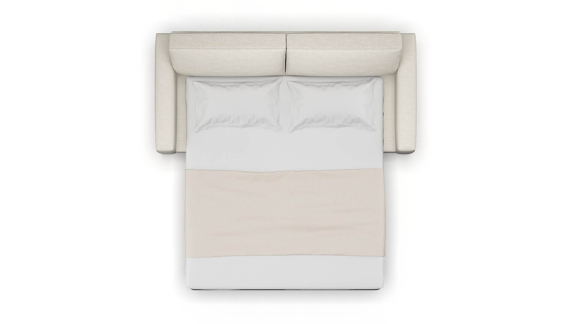 Alton Venus Cream Sofa Sleeper Espresso legs 3