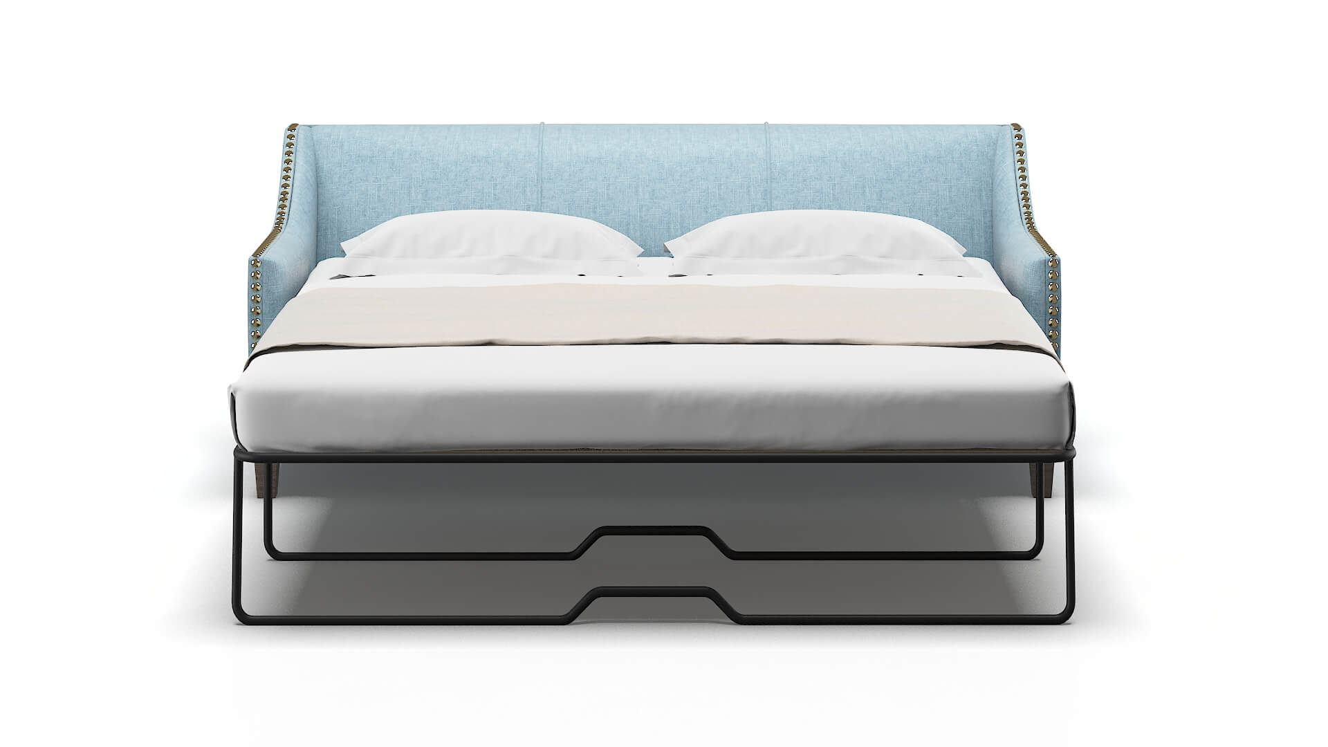 Amsterdam Atlas Turquoise Sofa Sleeper Espresso legs 1