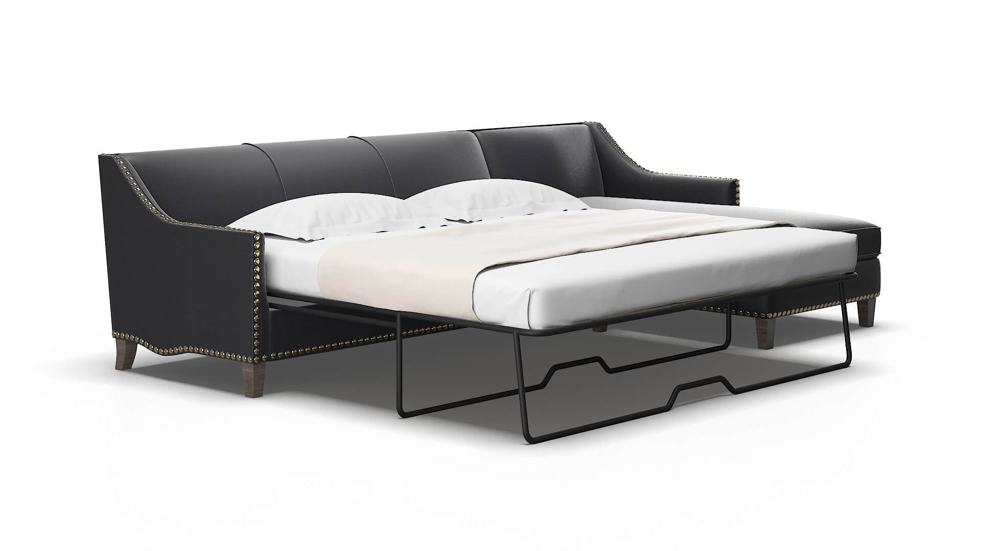 Amsterdam Atlas_plz Navy Panel Sleeper espresso legs 2