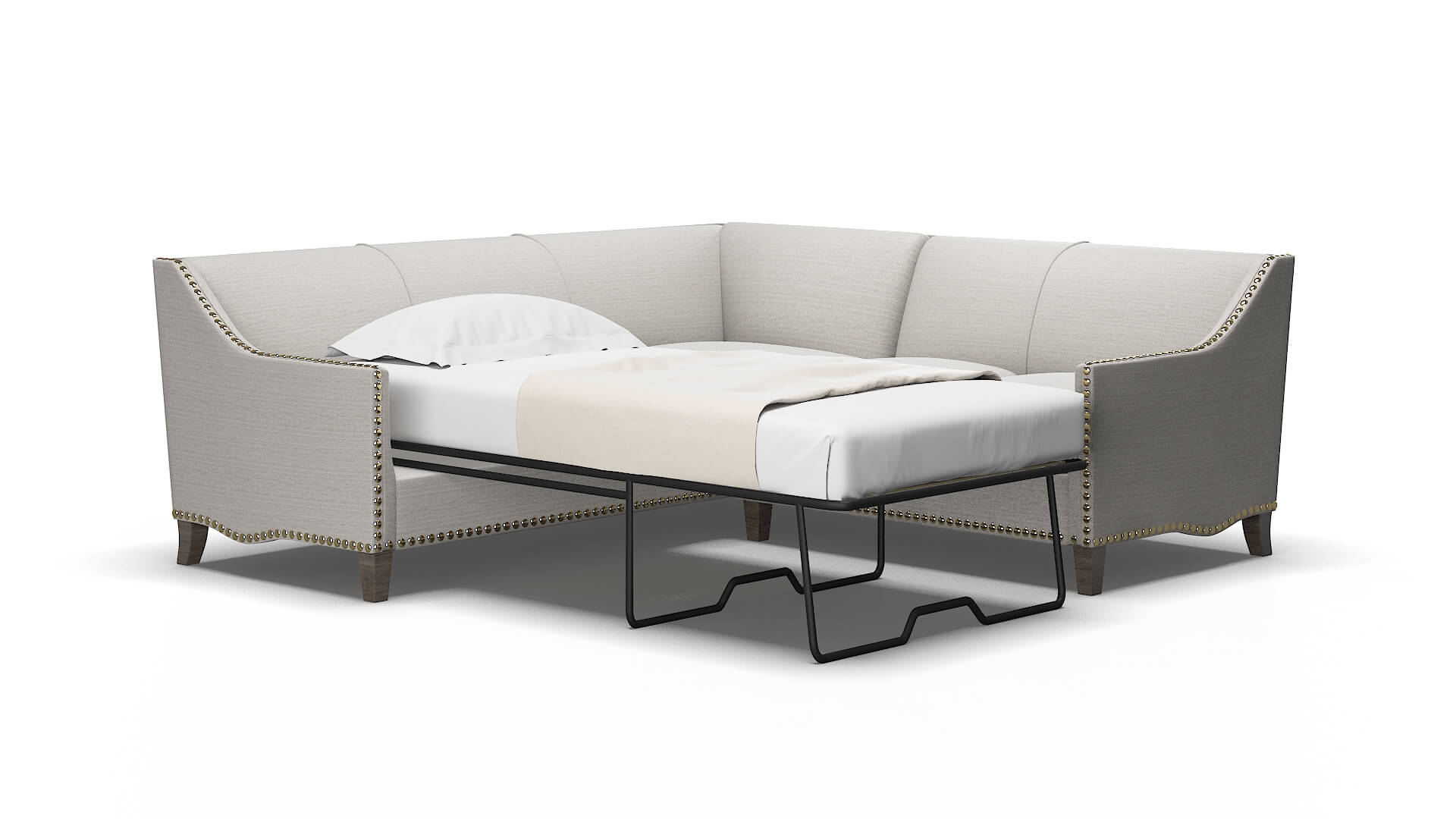 Amsterdam Avenger dolphin Sectional sleeper Espresso Legs  2