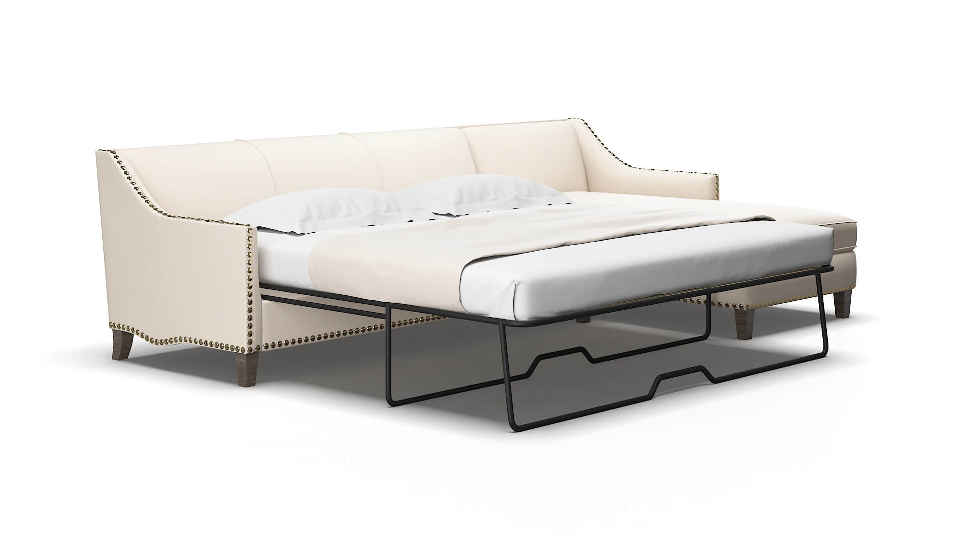 Amsterdam Bella buckwheat Panel sleeper Espresso Legs  2