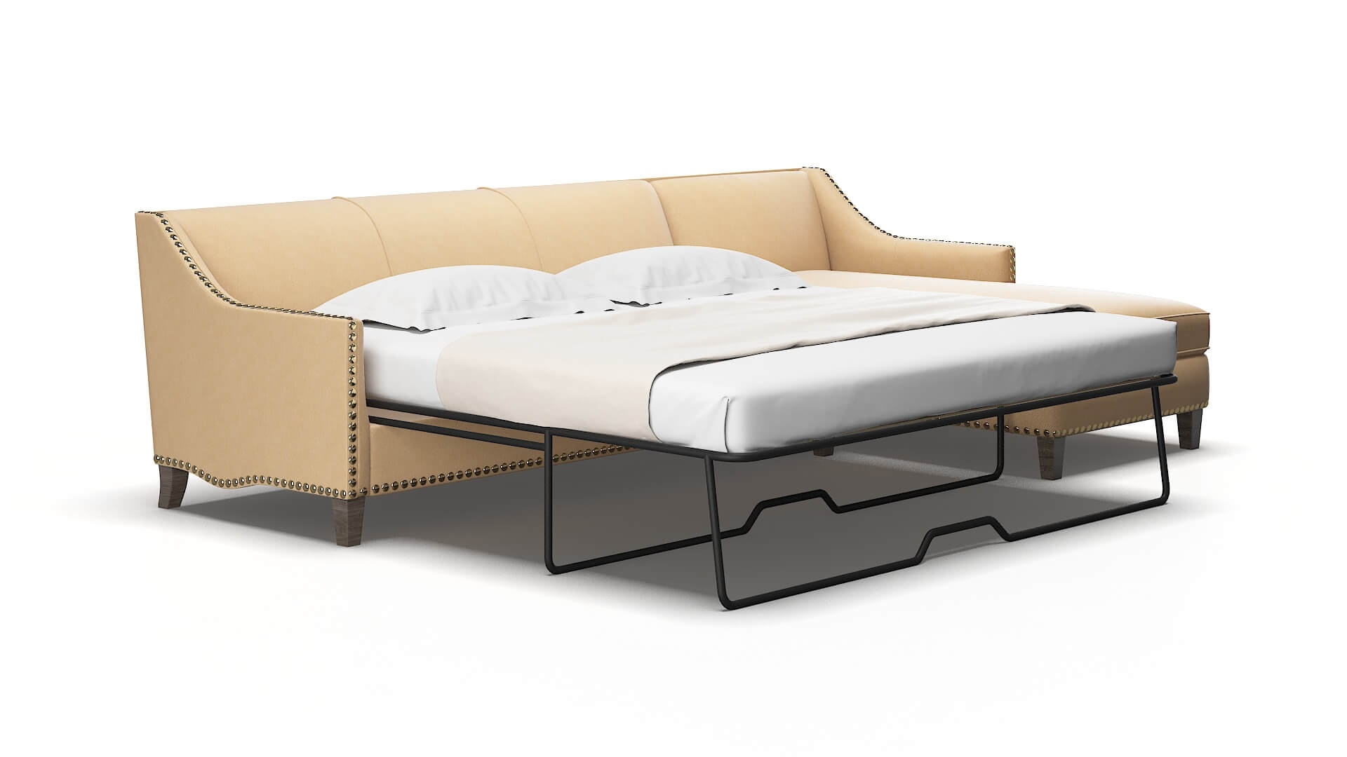 Amsterdam Bella Coffee Panel Sleeper espresso legs 2