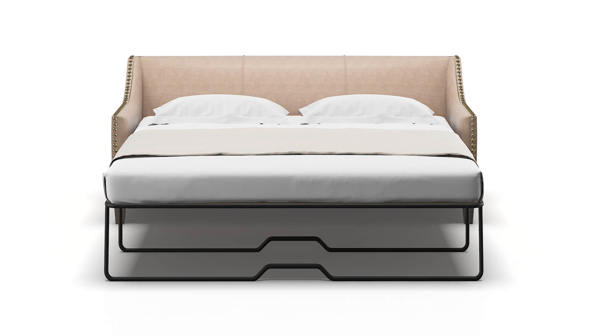 Amsterdam Bella Pewter Sofa Sleeper Espresso legs 1