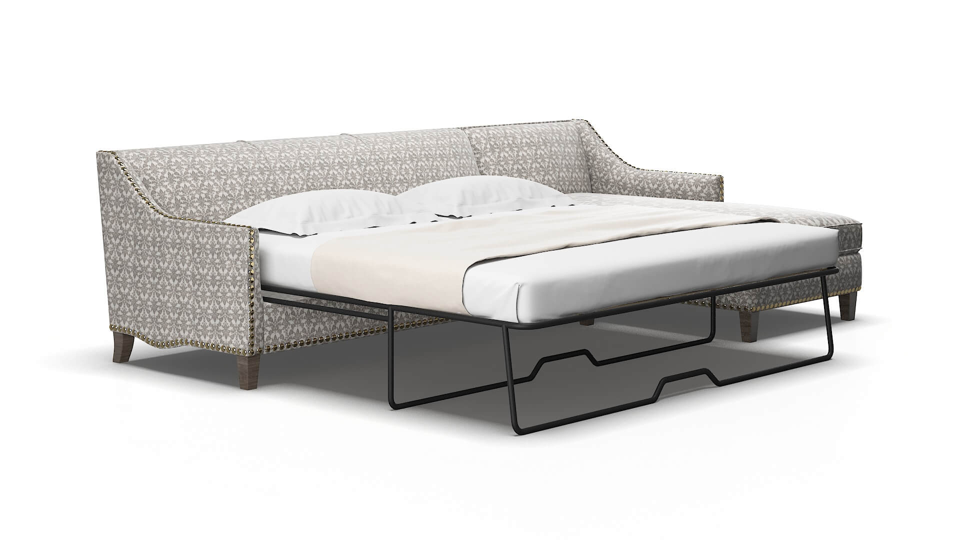 Amsterdam Bergamo dove Panel sleeper Espresso Legs  2