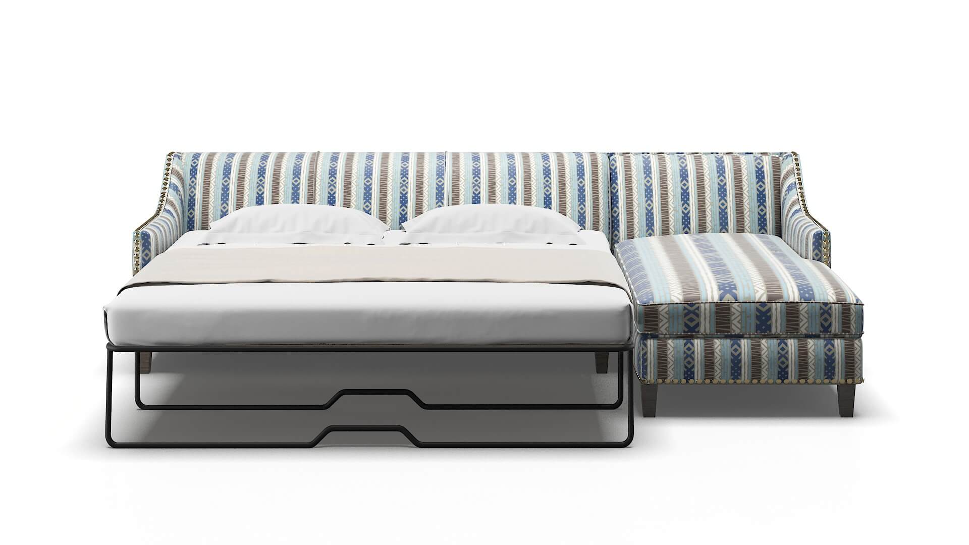 Amsterdam Bodhi Indigo Panel Sleeper Espresso legs 1