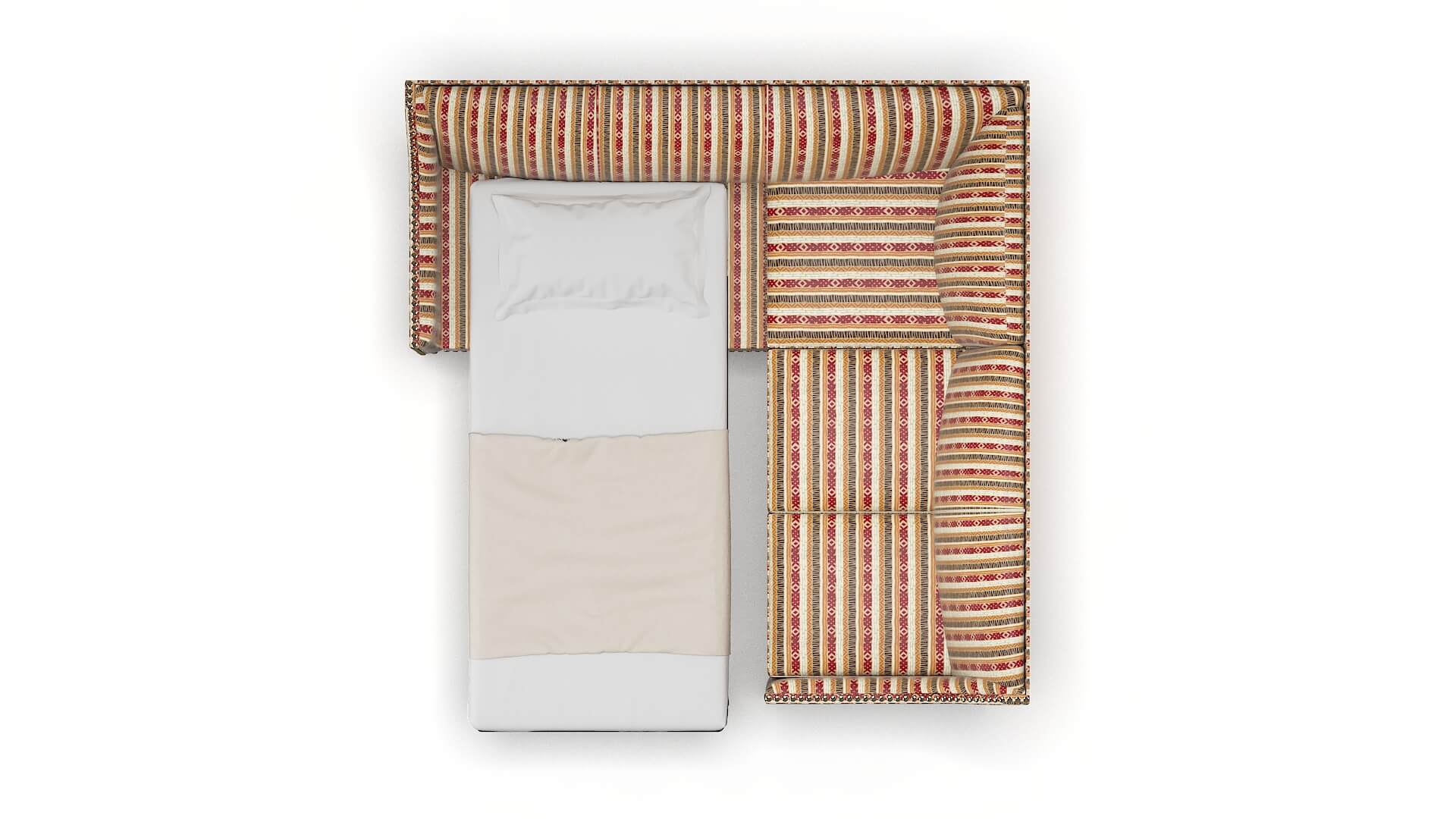 Amsterdam Bodhi Tango Sectional Sleeper Espresso legs 3