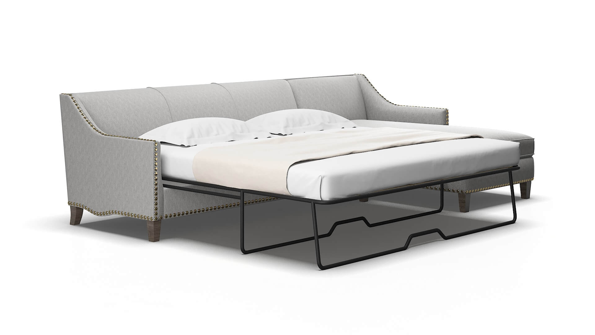 Amsterdam Bungalow graphite Panel sleeper Espresso Legs  2
