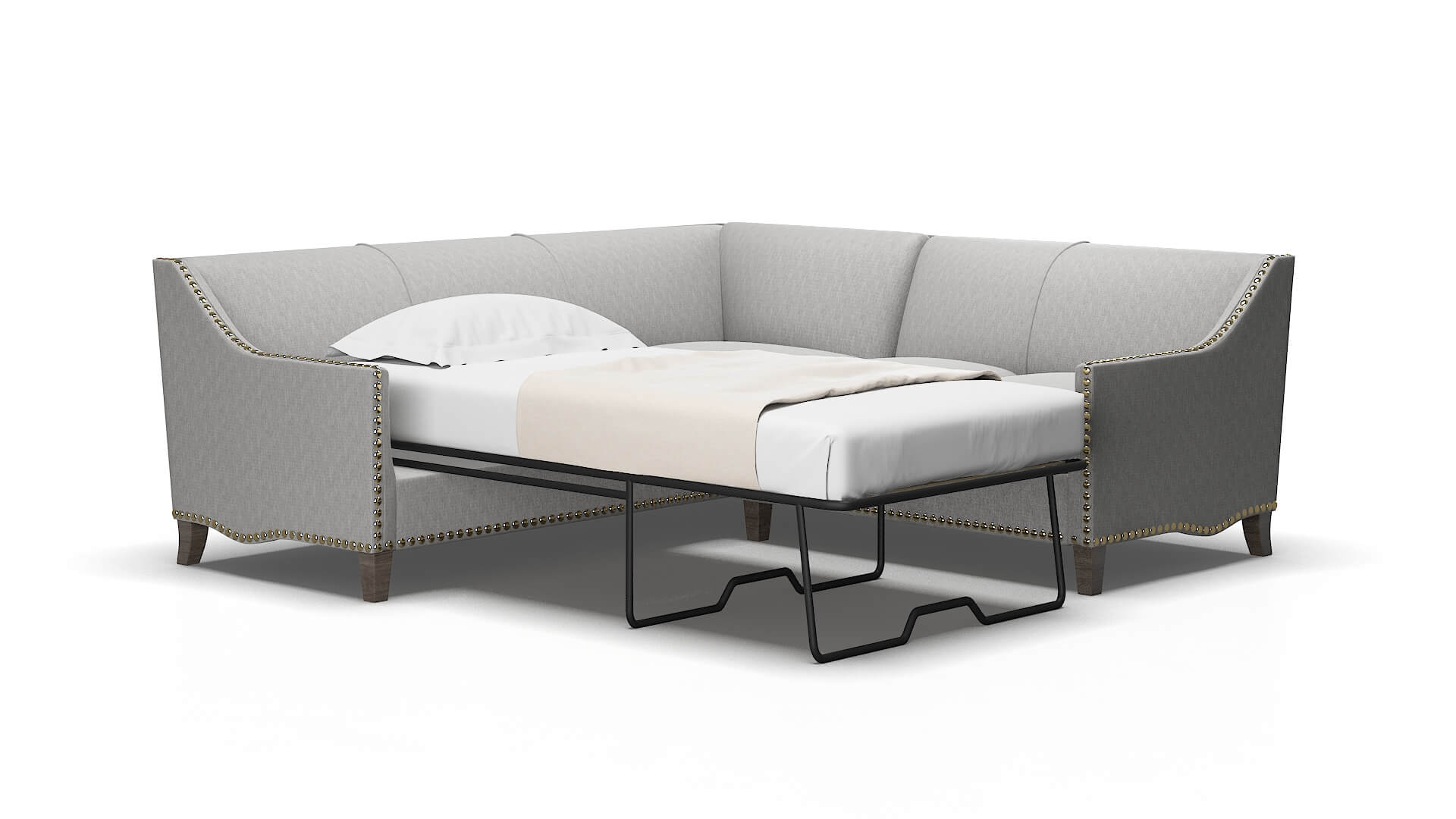 Amsterdam Bungalow graphite Sectional sleeper Espresso Legs  2