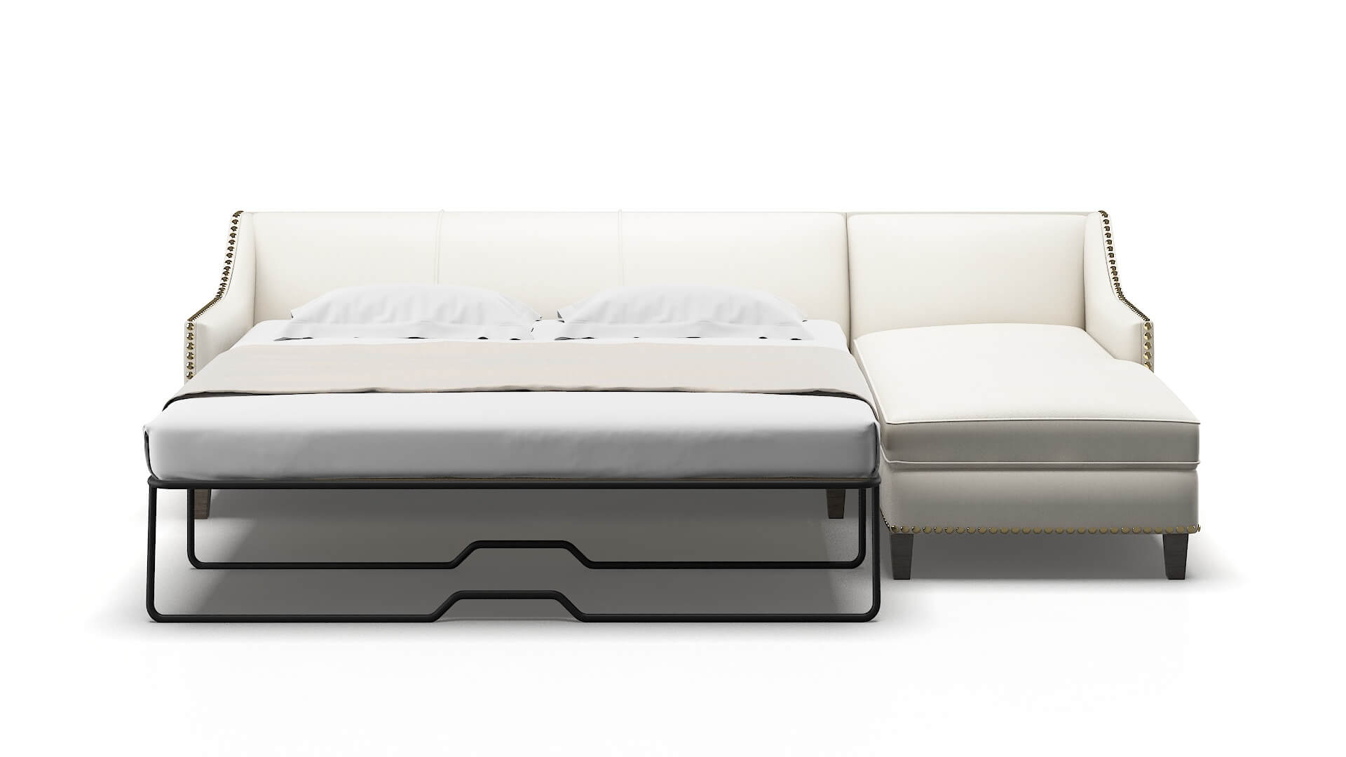 Amsterdam Chance Bone Panel Sleeper Espresso legs 1