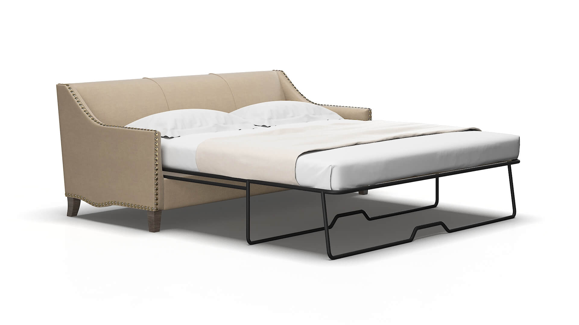 Amsterdam Chance platinum Sofa sleeper Espresso Legs  2
