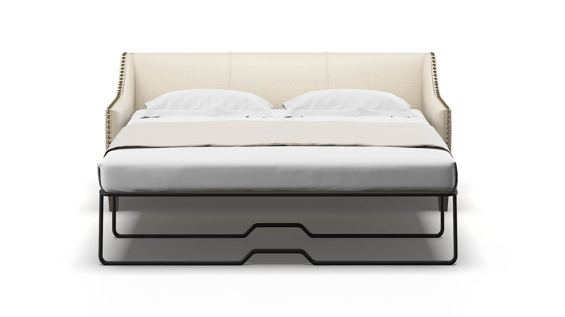 Amsterdam Chance Sand Sofa Sleeper Espresso legs 1