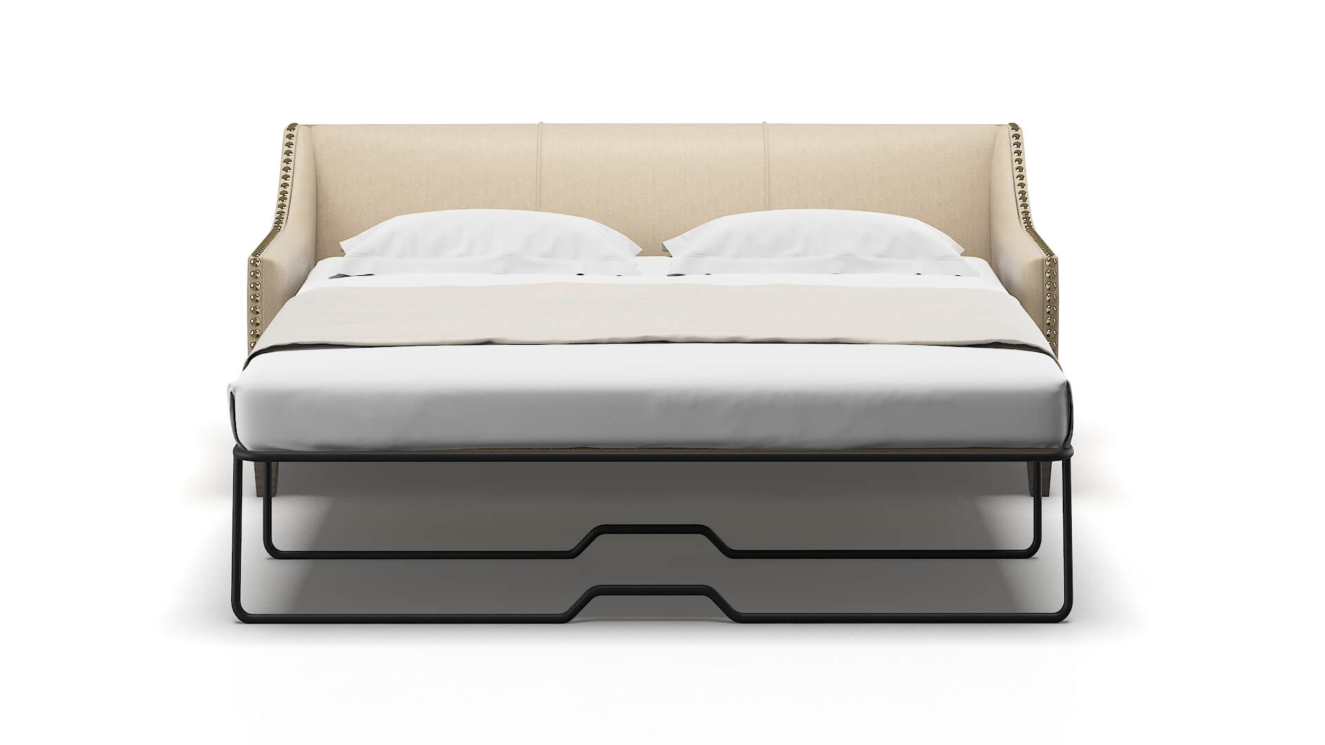 Amsterdam Cosmo Fawn Sofa Sleeper Espresso legs 1