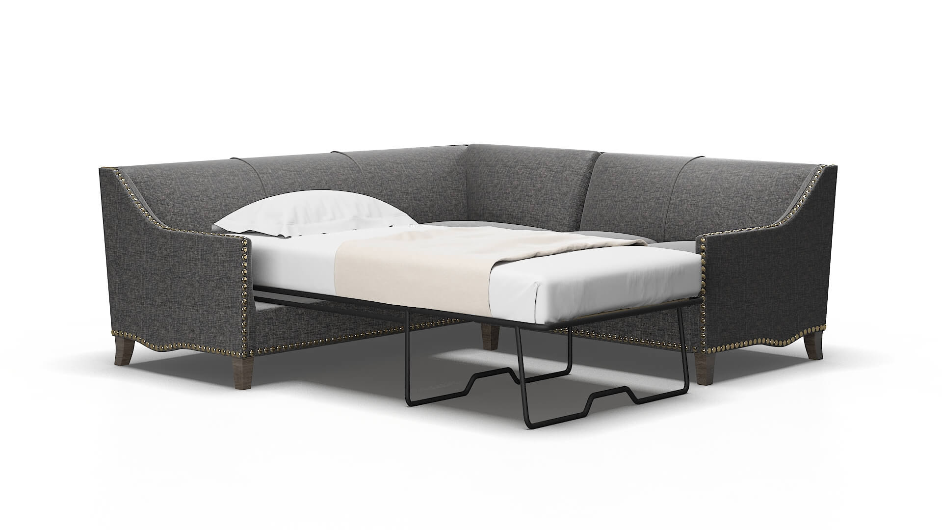 Amsterdam Curious pacific Sectional sleeper Espresso Legs  2