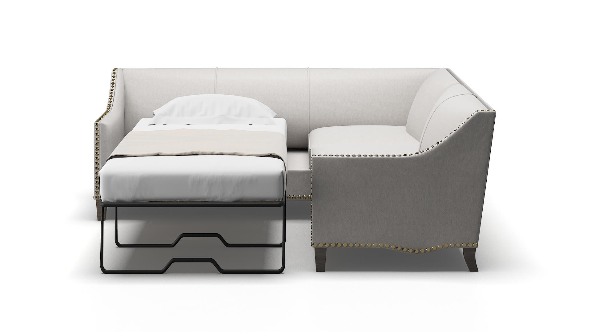 Amsterdam Curious Spa Sectional Sleeper Espresso legs 1