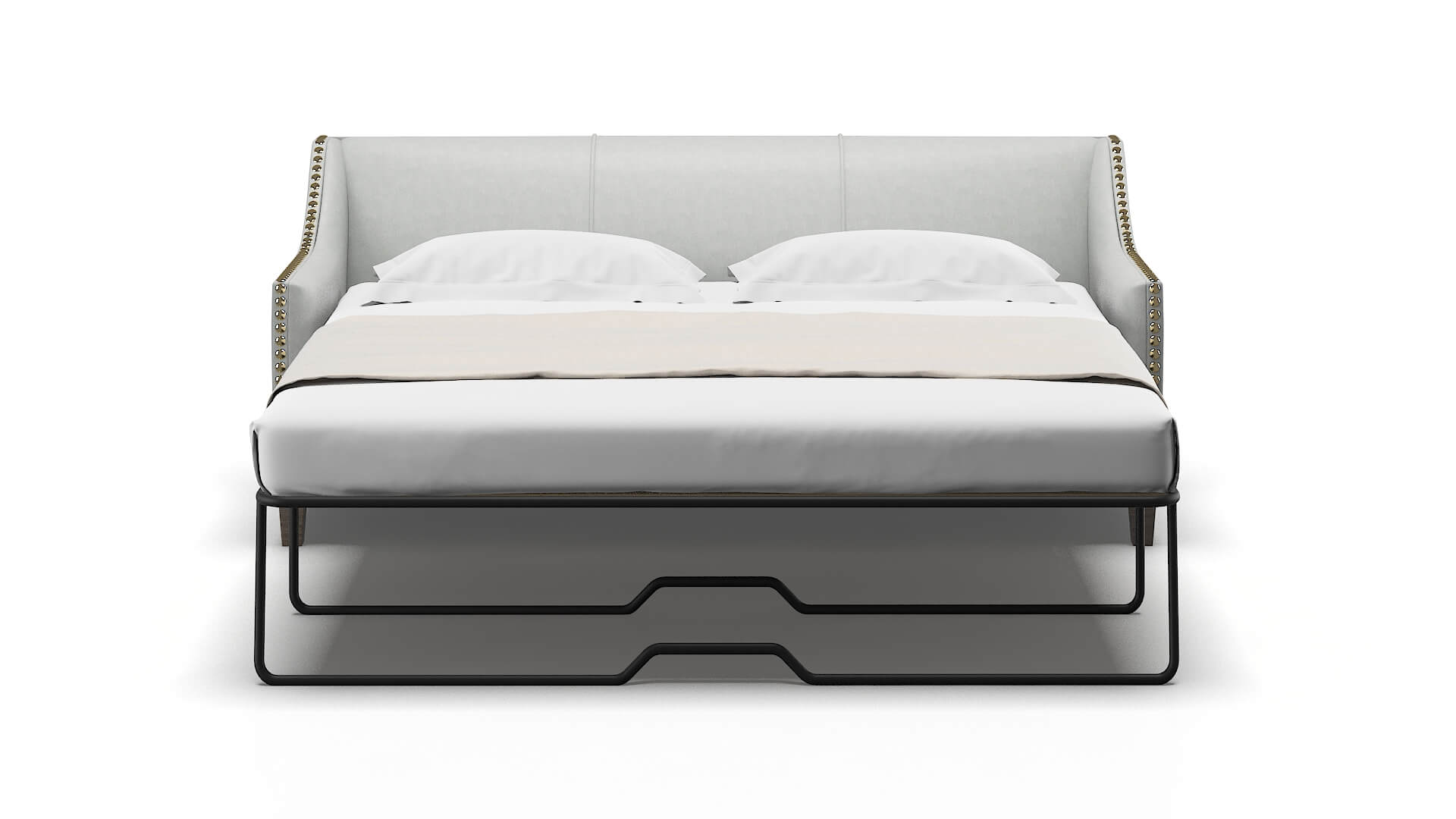 Amsterdam Dawson Platinum Sofa Sleeper Espresso legs 1