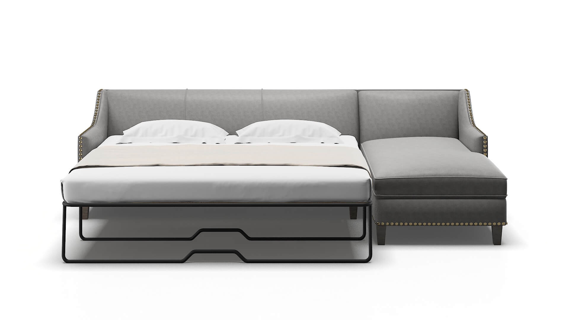 Amsterdam Dream_d Charcoal Panel Sleeper Espresso legs 1