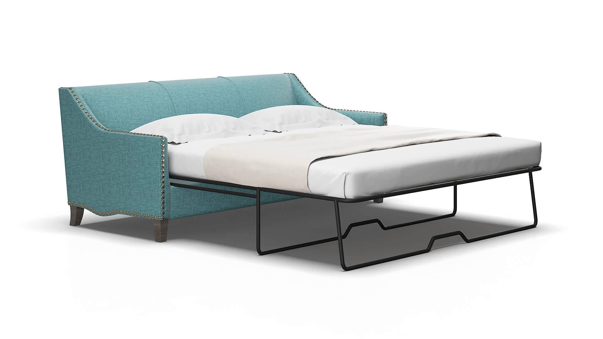 Amsterdam Elliot teal Sofa sleeper Espresso Legs  2