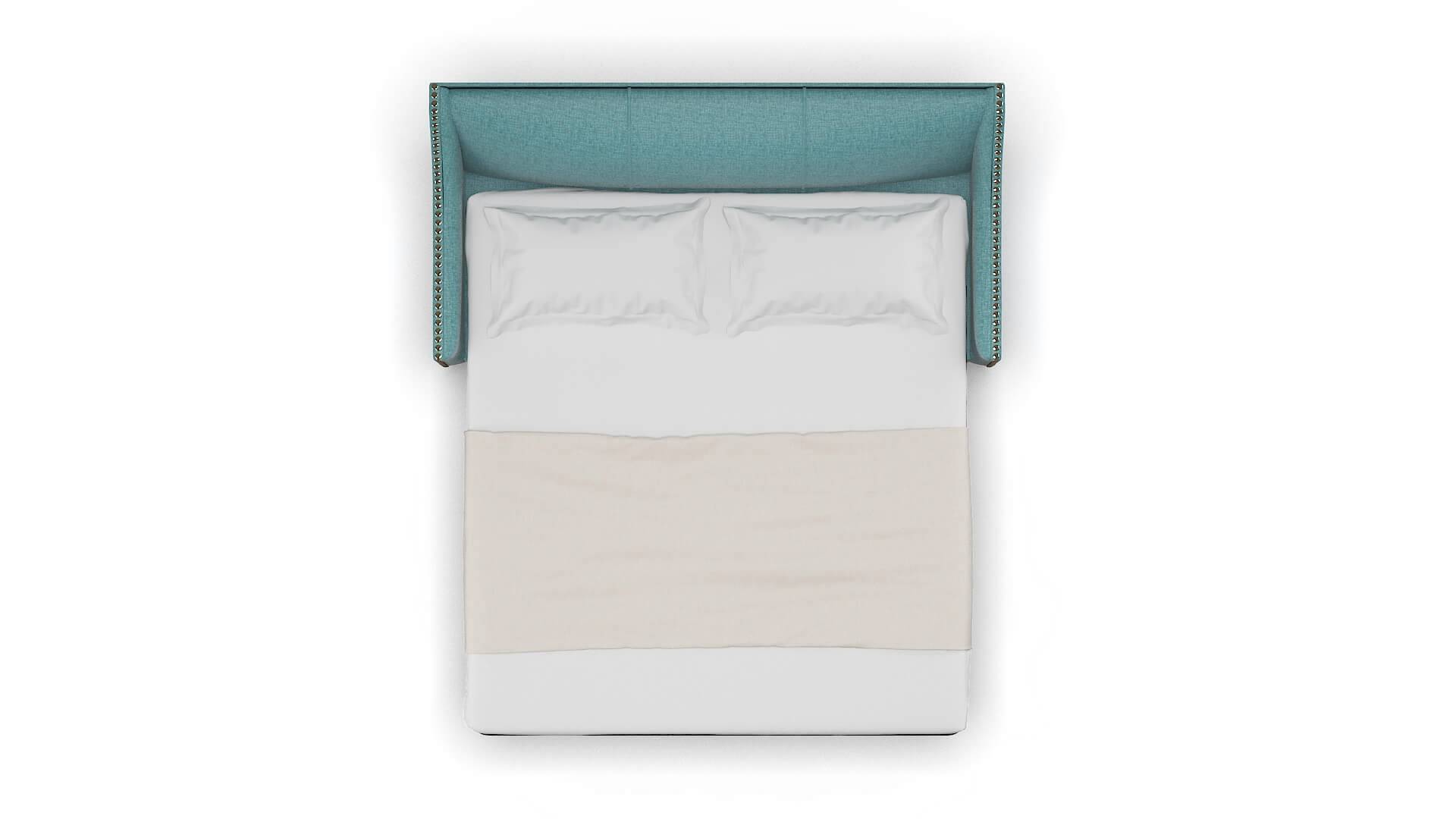 Amsterdam Elliot Teal Sofa Sleeper Espresso legs 3