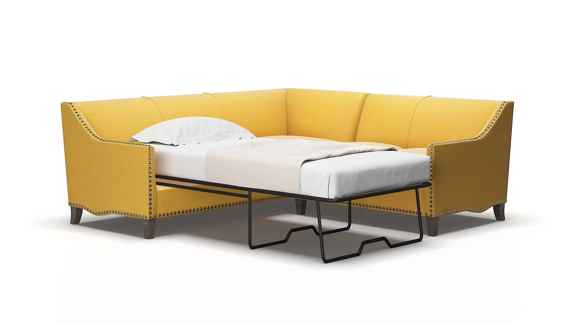 Amsterdam Glee aglow Sectional sleeper Espresso Legs  2
