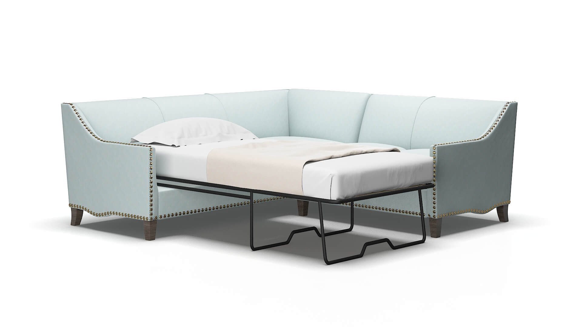 Amsterdam Hepburn peridot Sectional sleeper Espresso Legs  2