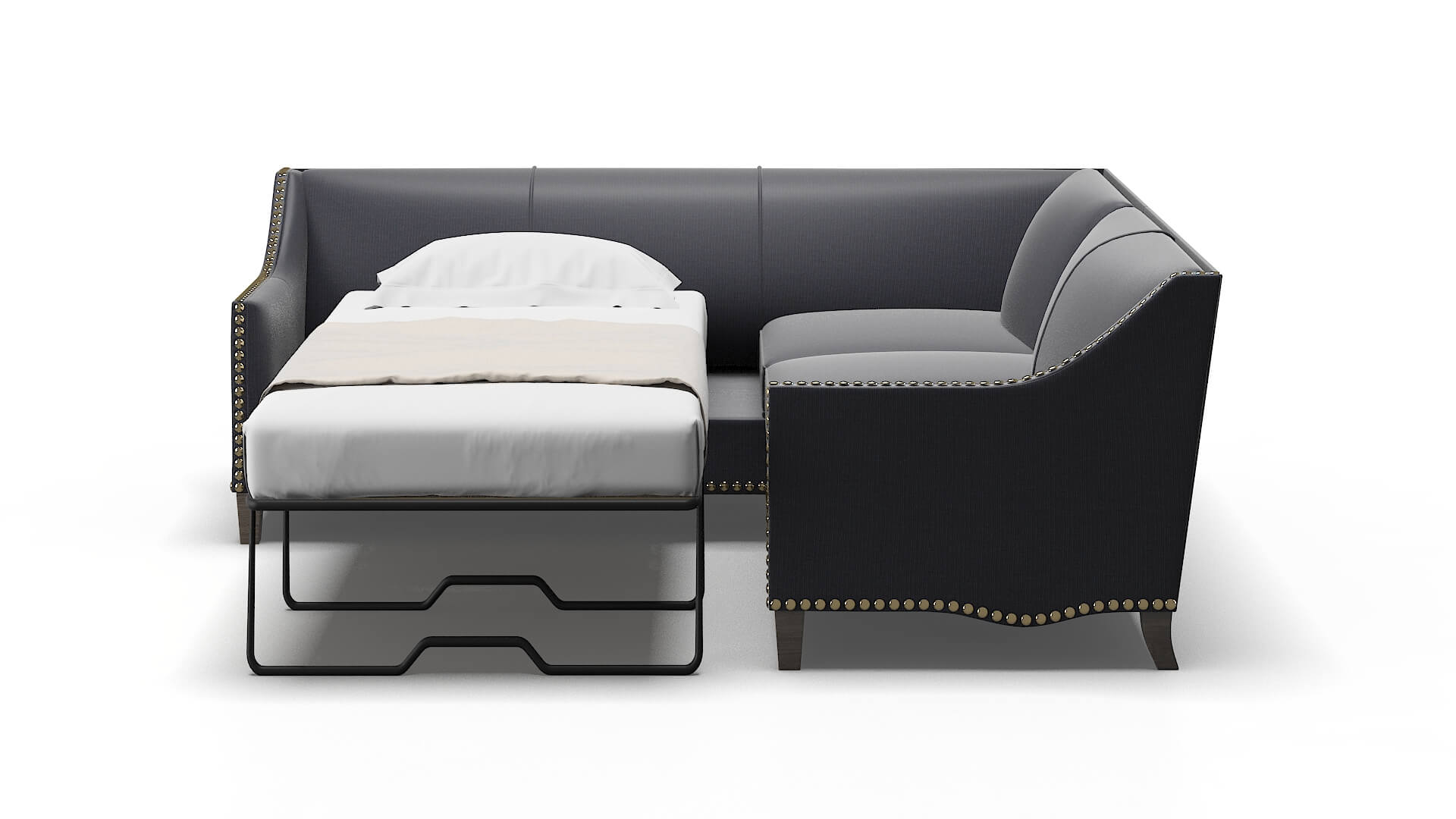 Amsterdam Hepburn_hrp Deep_sea Sectional Sleeper Espresso legs 1