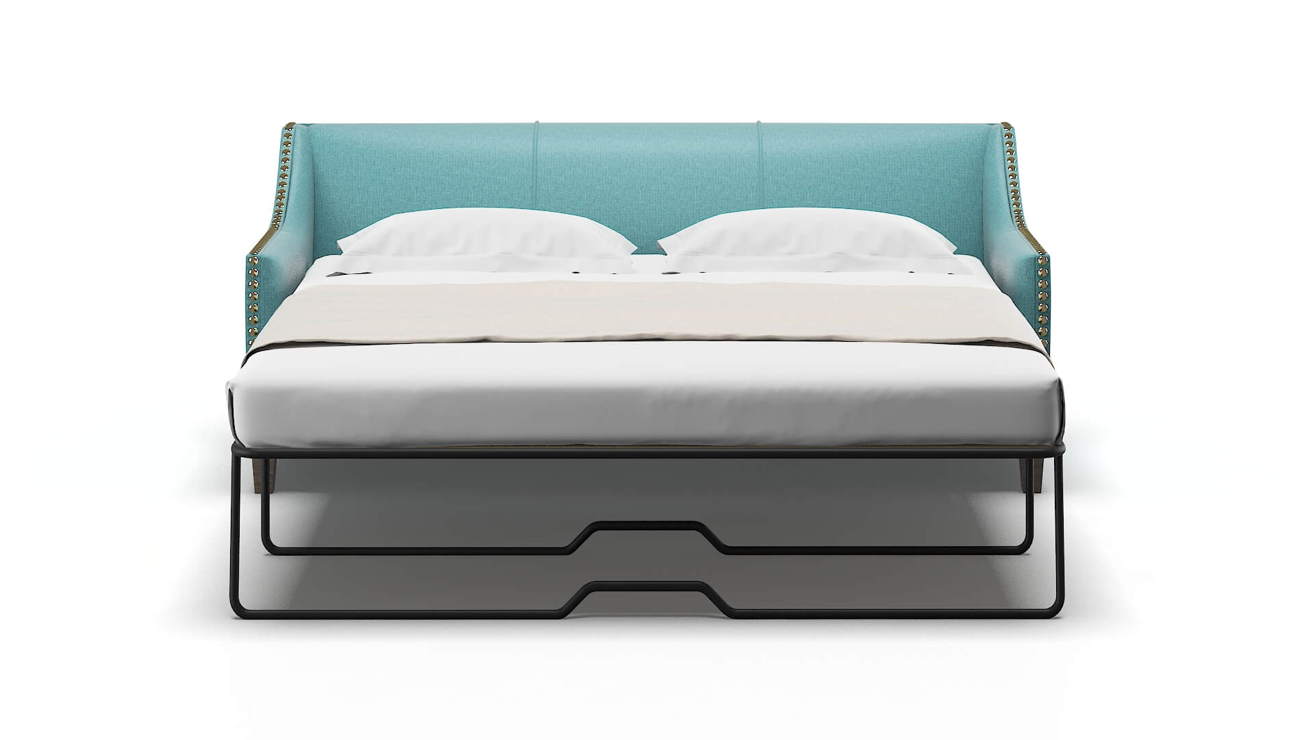 Amsterdam Hepburn_hrp Emerald Sofa Sleeper Espresso legs 1