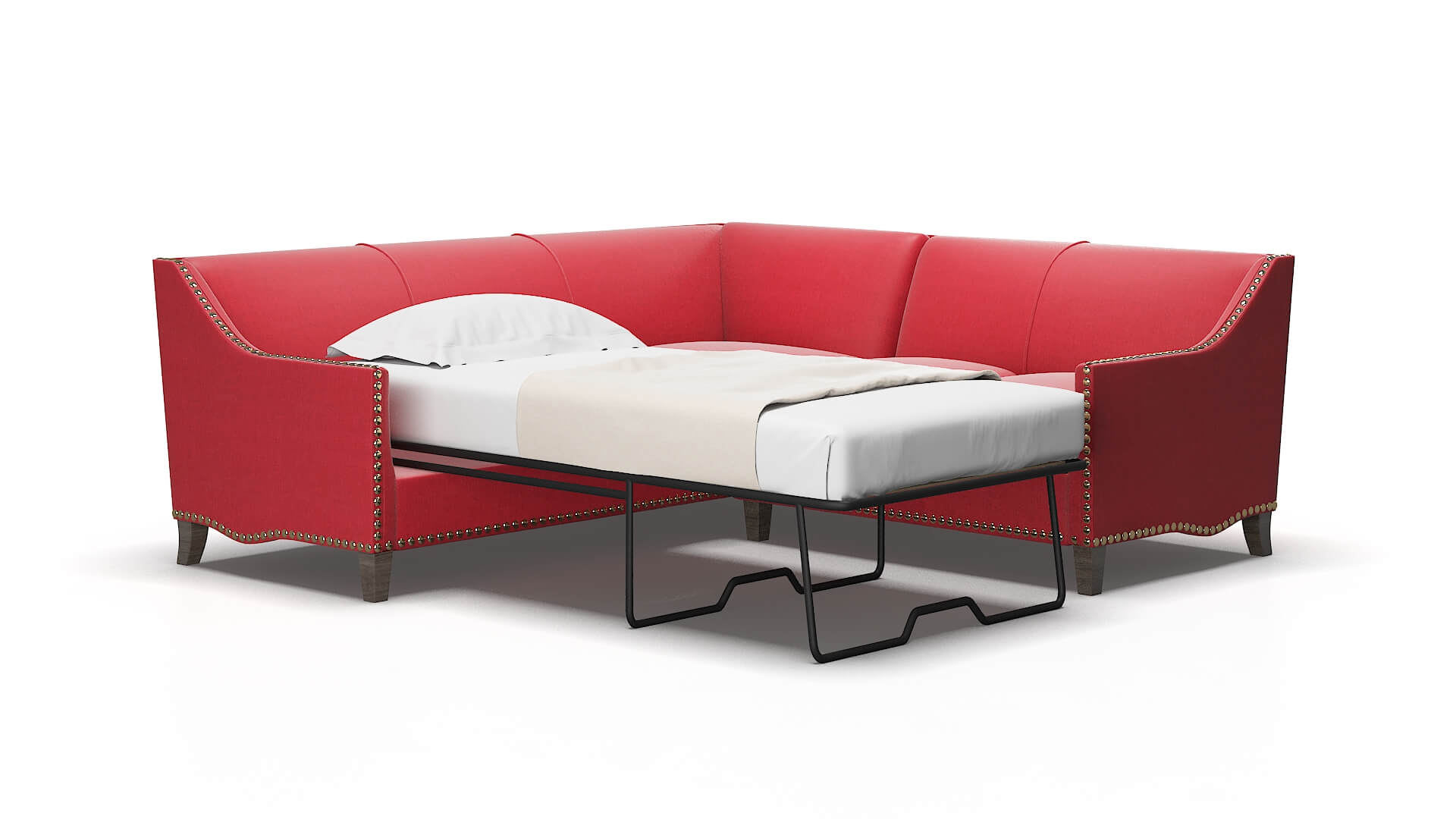 Amsterdam Hepburn_hrp Pottery Sectional Sleeper Espresso legs 2