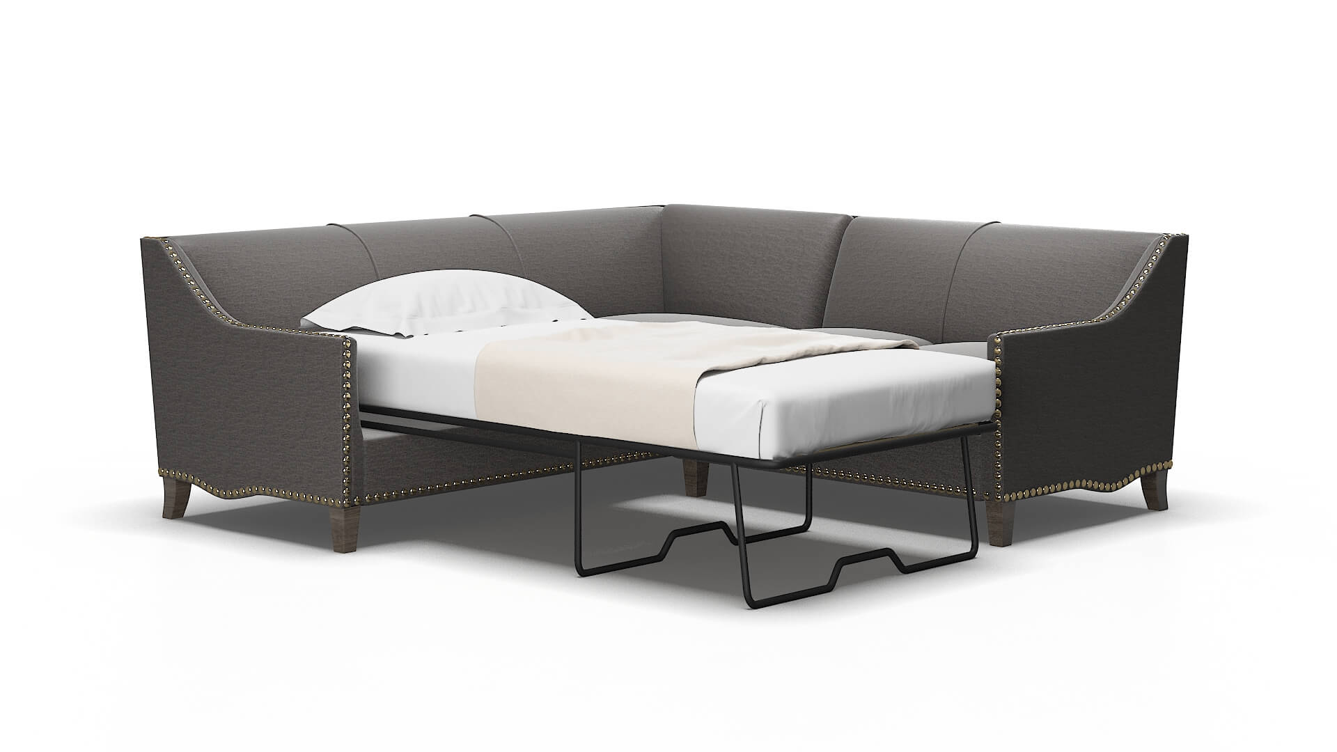 Amsterdam Insight Eclipse Sectional Sleeper Espresso legs 2