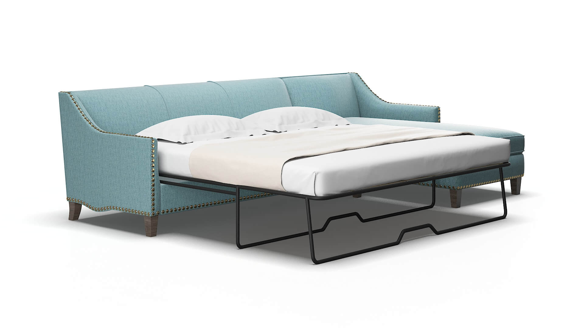Amsterdam Insight peacock Panel sleeper Espresso Legs  2