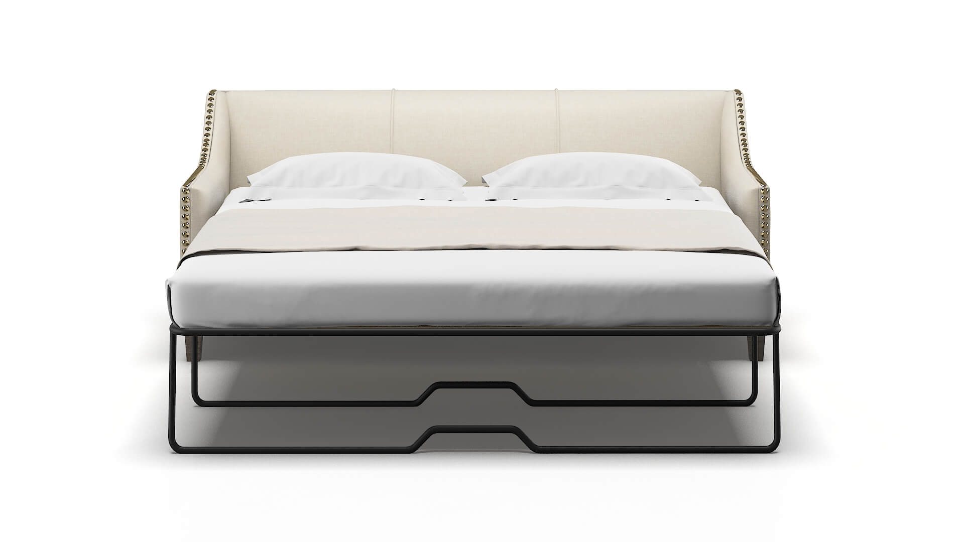 Amsterdam Keylargo Almond Sofa Sleeper Espresso legs 1