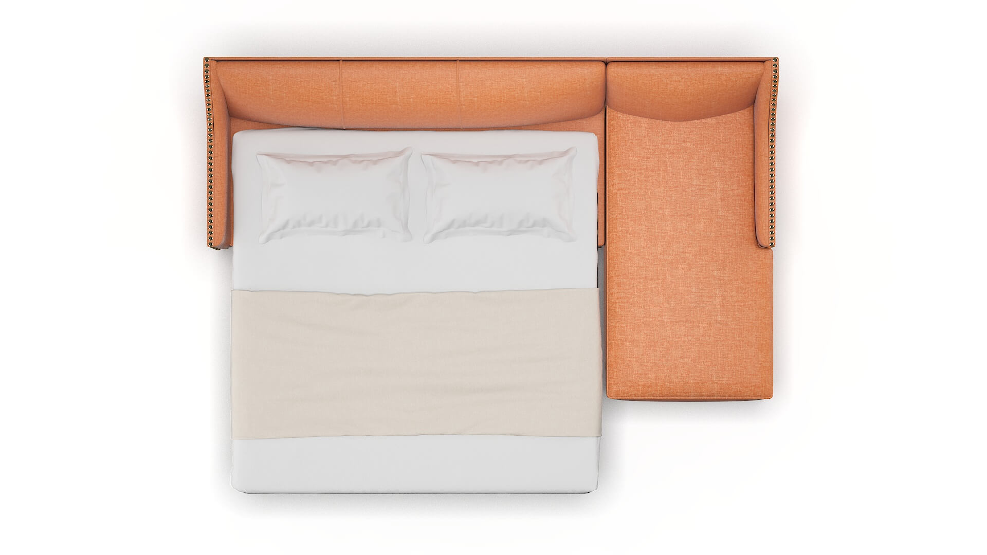 Amsterdam Keylargo Terracotta Panel Sleeper Espresso legs 3