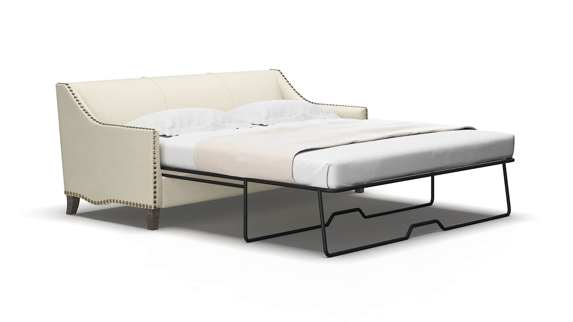 Amsterdam Lana Sand Sofa Sleeper espresso legs 2