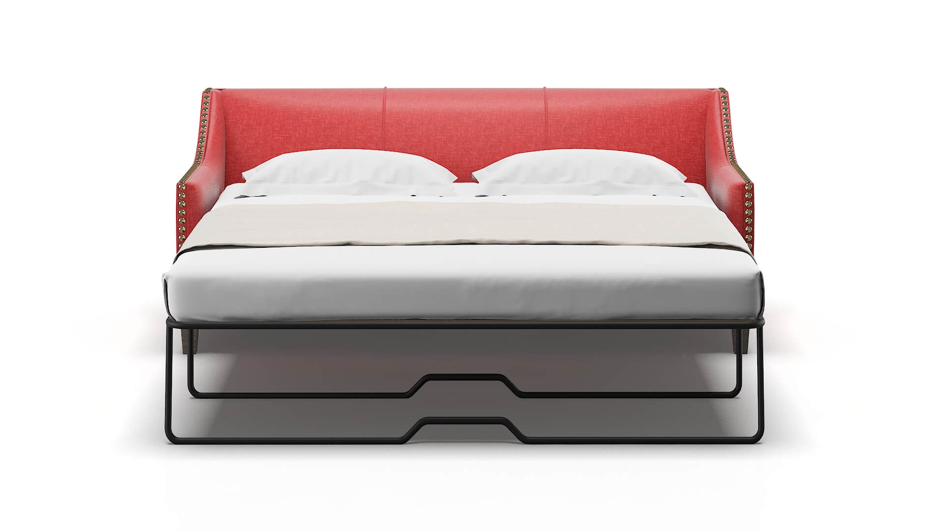 Amsterdam Leslie Poppy Sofa Sleeper Espresso legs 1