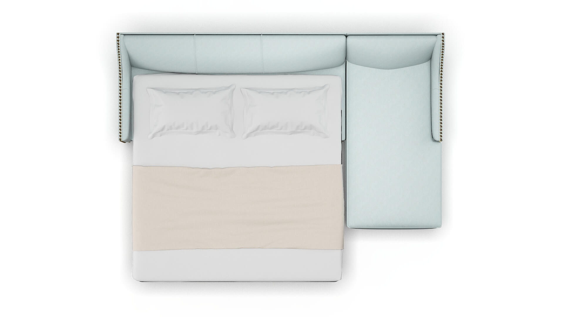 Amsterdam Leslie Robins_egg Panel Sleeper Espresso legs 3