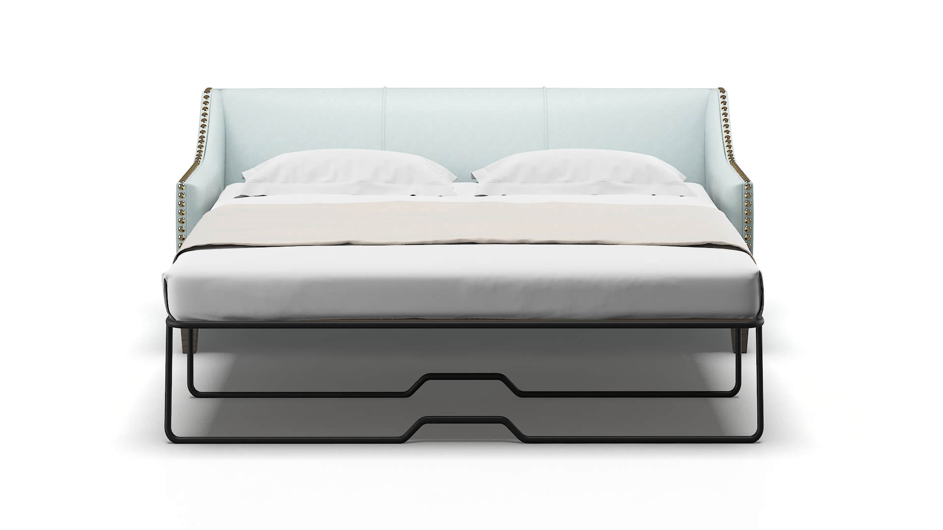 Amsterdam Leslie Robins_egg Sofa Sleeper Espresso legs 1