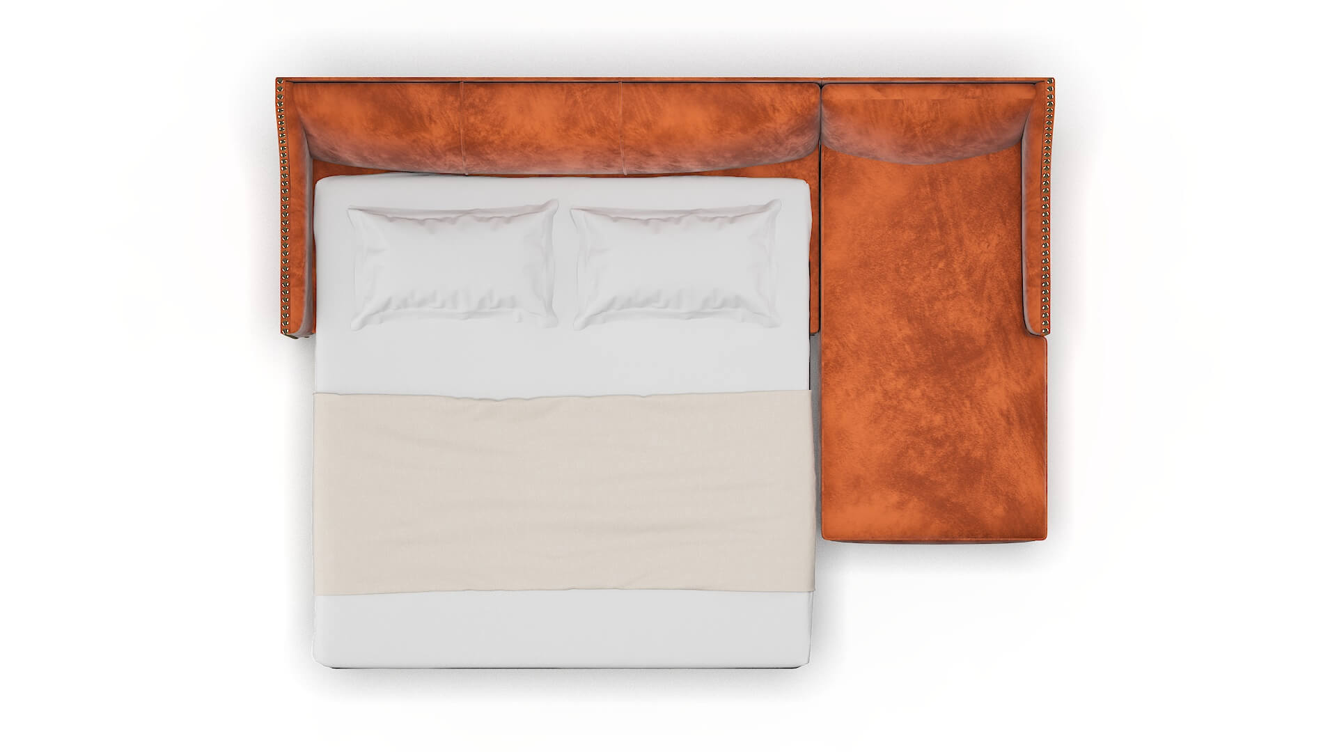 Amsterdam Loft Copper Panel Sleeper Espresso legs 3