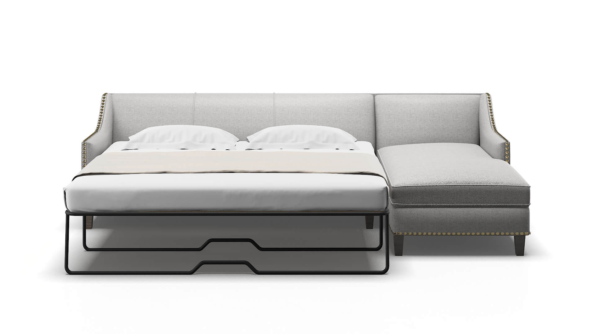 Amsterdam Malibu Dove Panel Sleeper Espresso legs 1