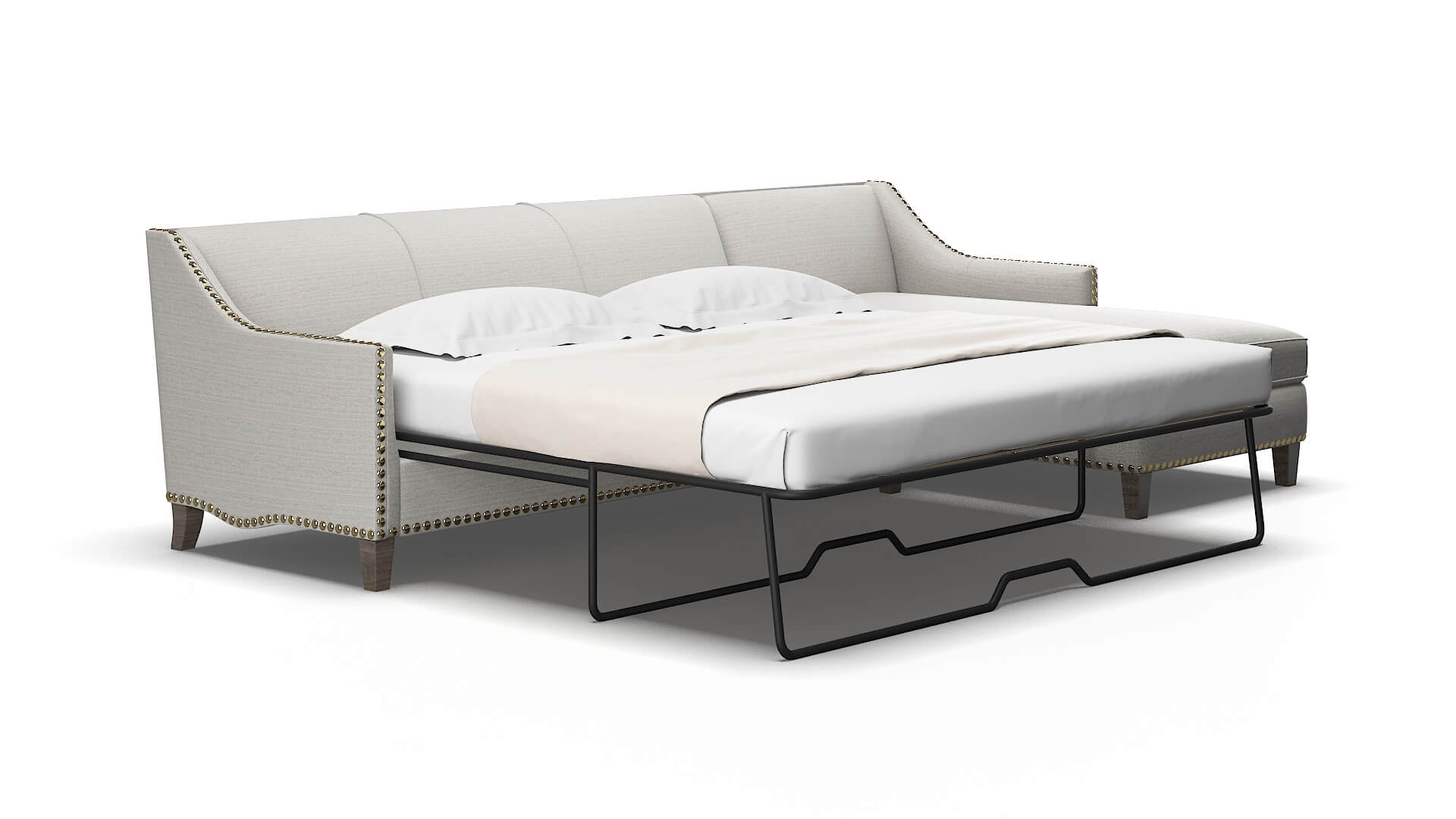 Amsterdam Naples ash Panel sleeper Espresso Legs  2